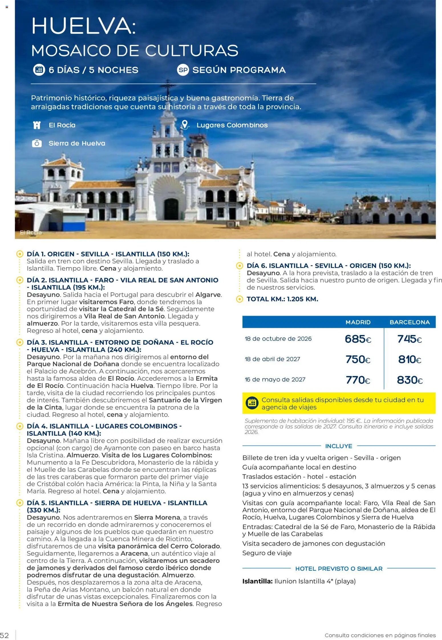 Viajes El Corte Inglés Club de Vacaciones otoño primavera