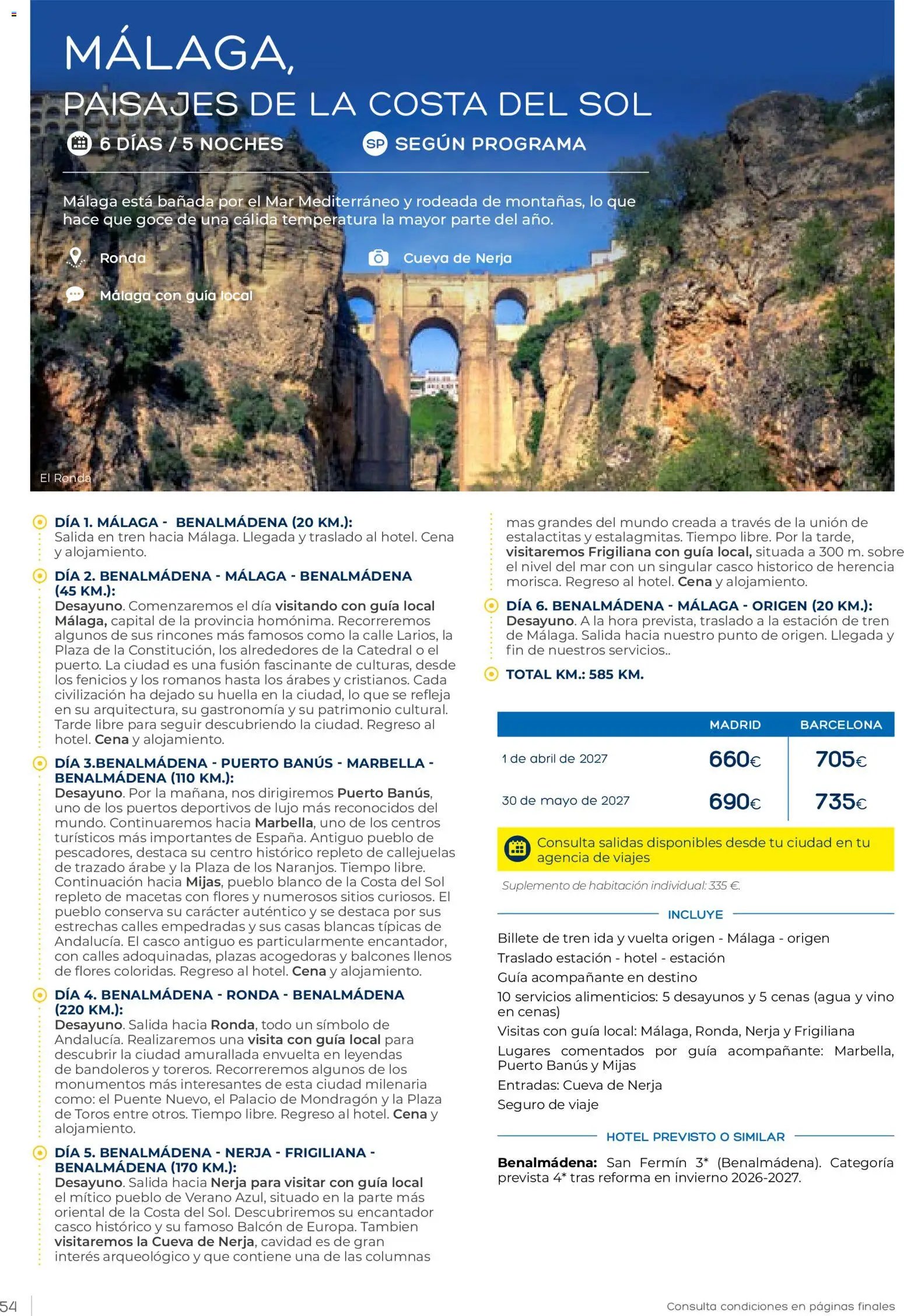 Viajes El Corte Inglés Club de Vacaciones otoño primavera