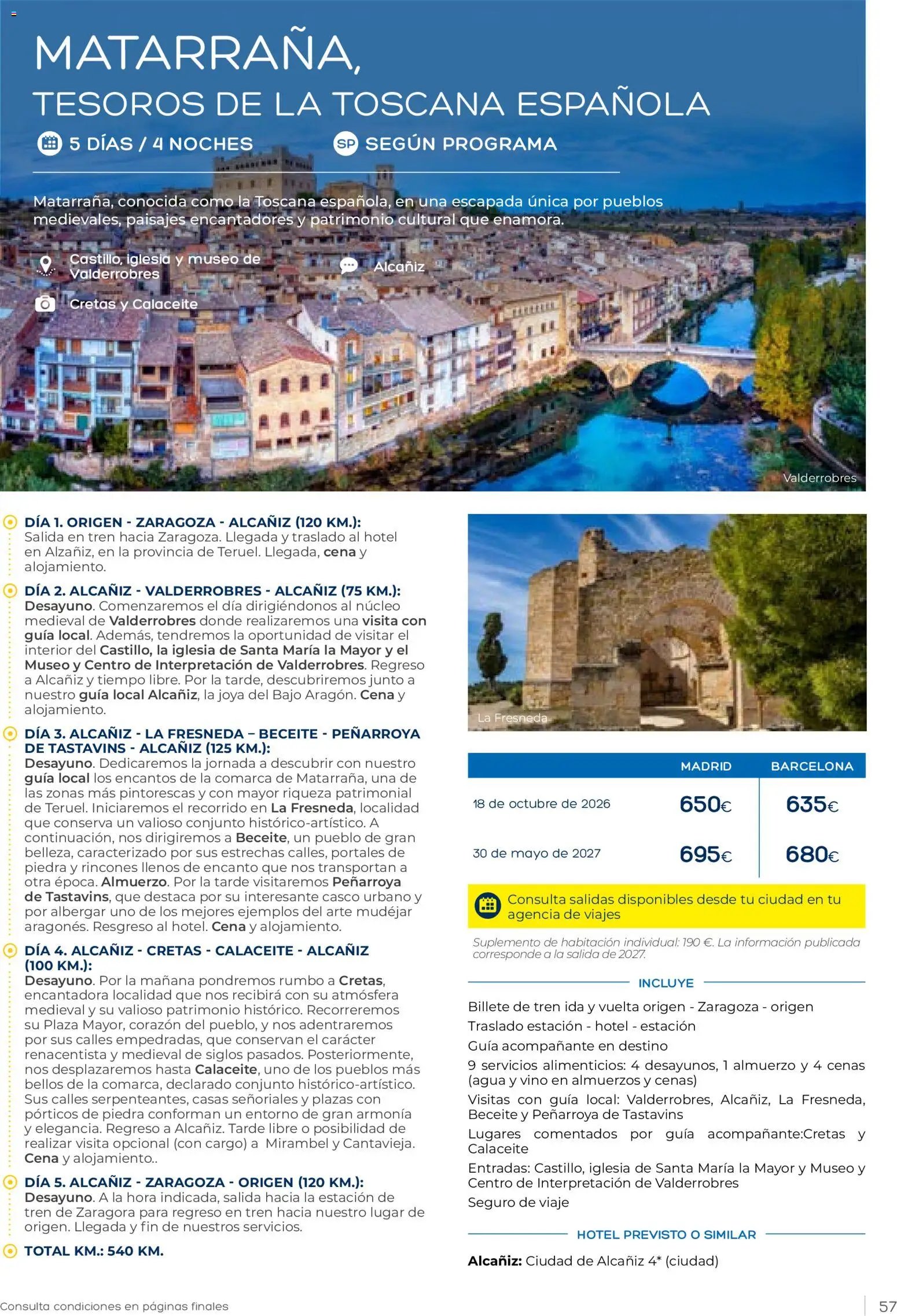 Viajes El Corte Inglés Club de Vacaciones otoño primavera