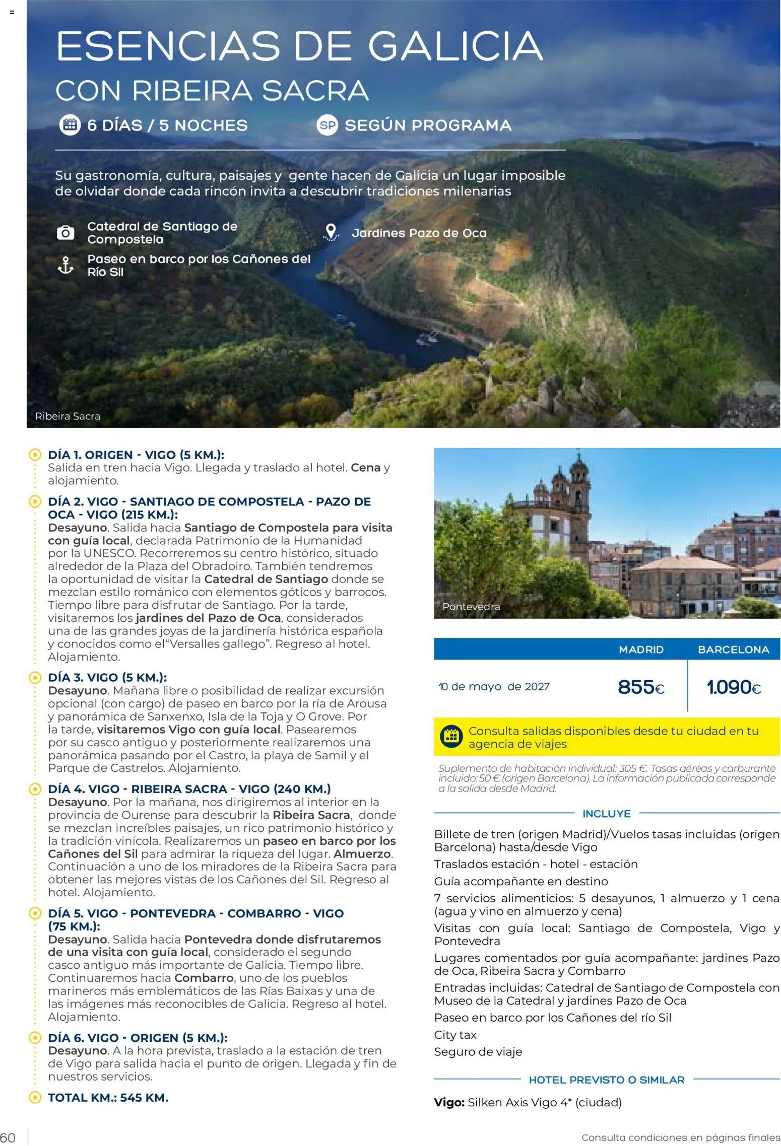 Viajes El Corte Inglés Club de Vacaciones otoño primavera