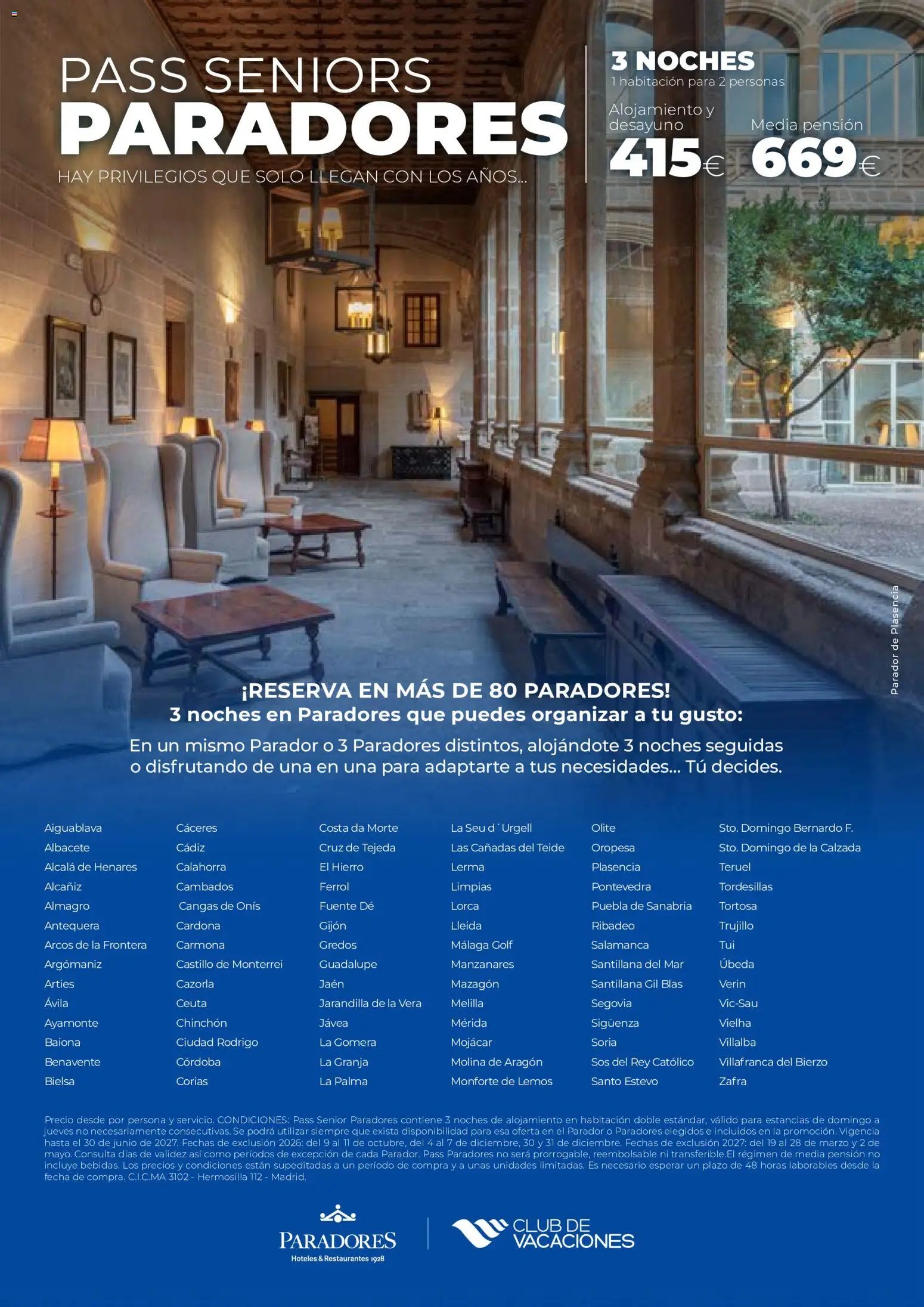 Viajes El Corte Inglés Club de Vacaciones otoño primavera