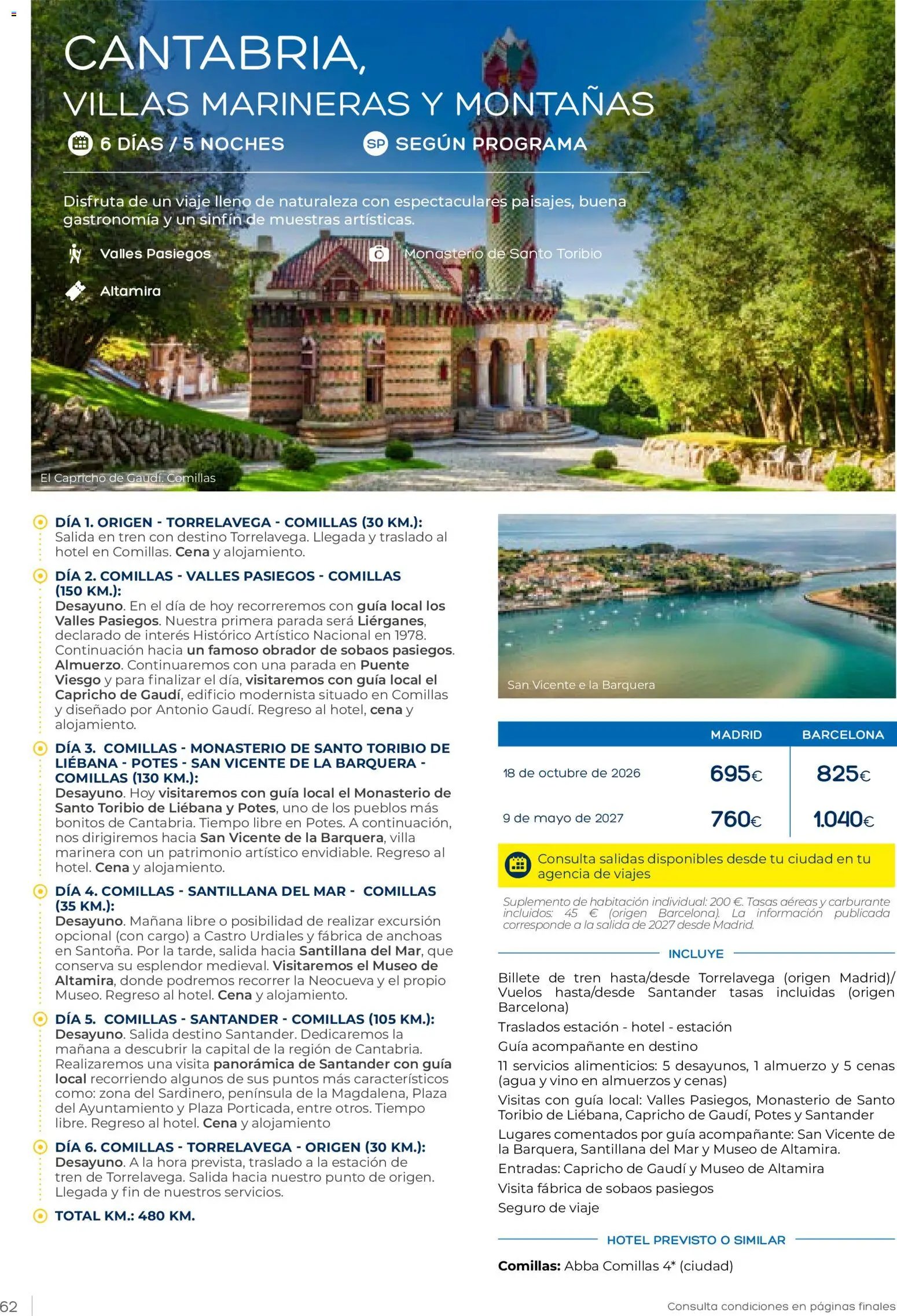 Viajes El Corte Inglés Club de Vacaciones otoño primavera