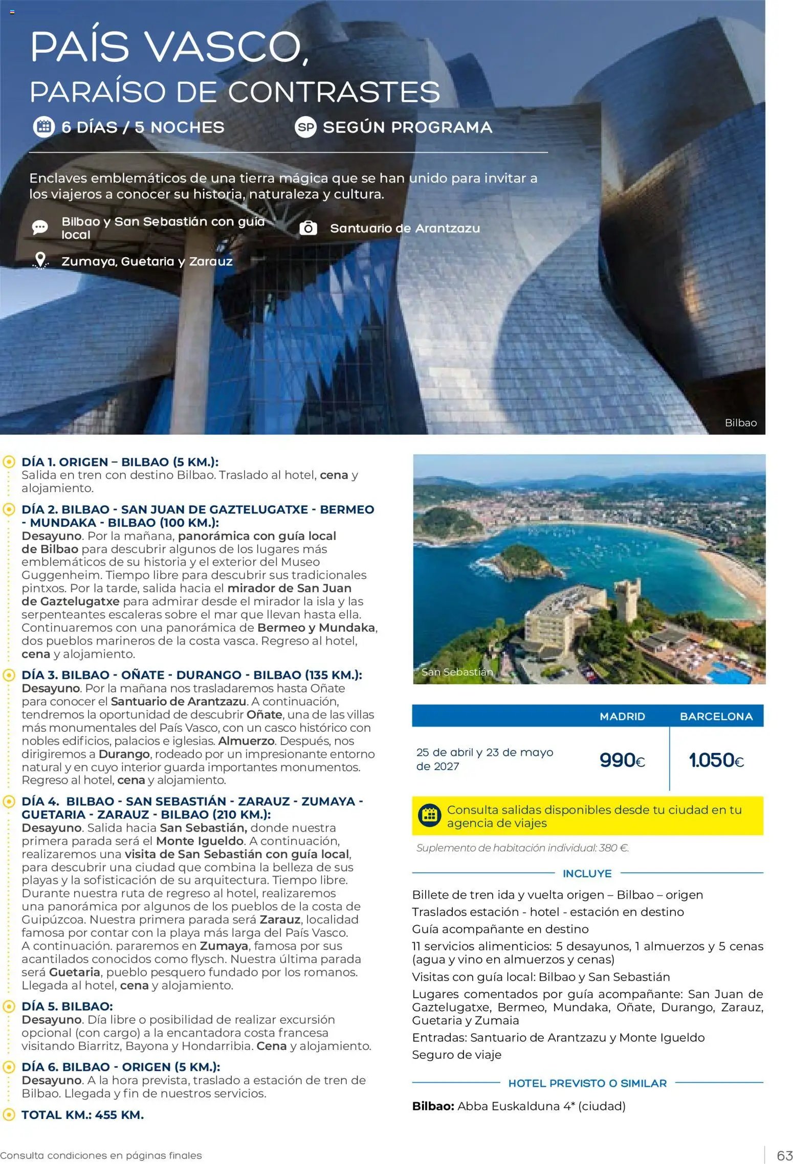 Viajes El Corte Inglés Club de Vacaciones otoño primavera