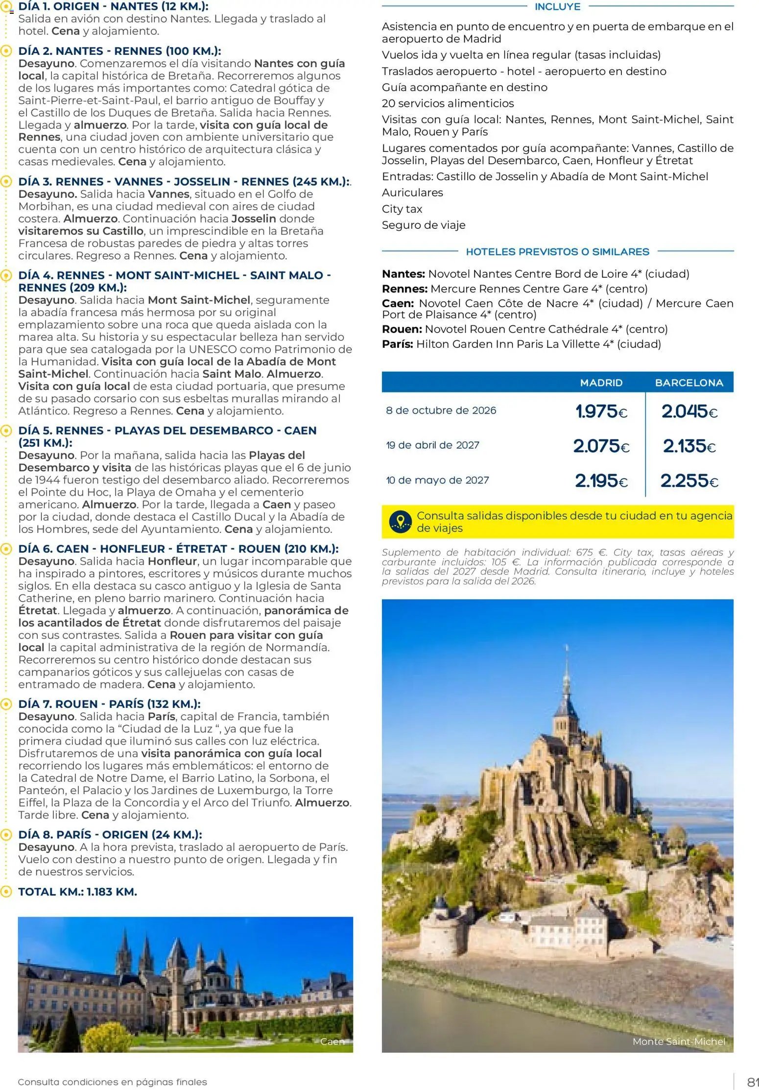 Viajes El Corte Inglés Club de Vacaciones otoño primavera