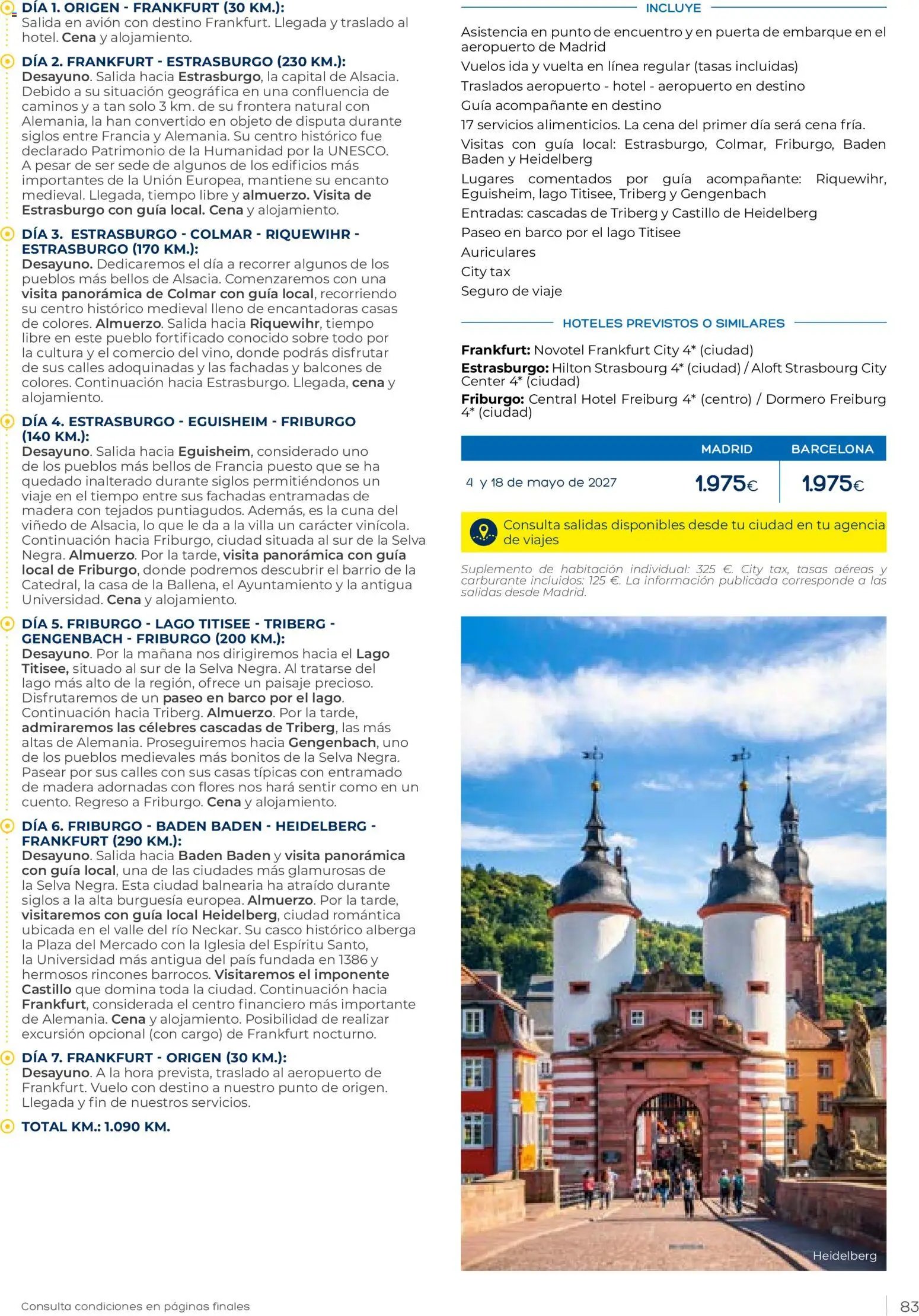 Viajes El Corte Inglés Club de Vacaciones otoño primavera