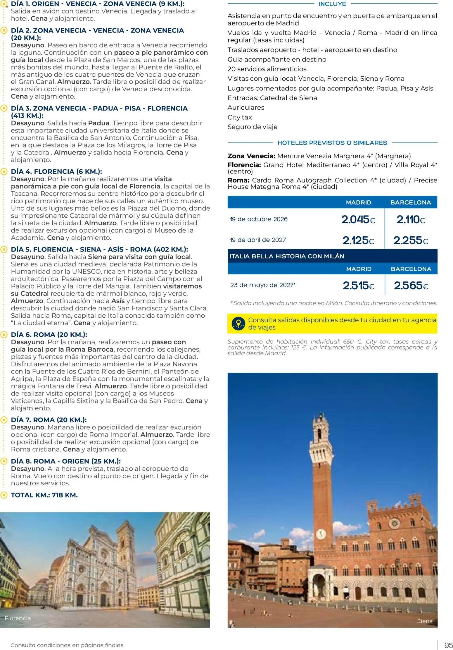 Viajes El Corte Inglés Club de Vacaciones otoño primavera