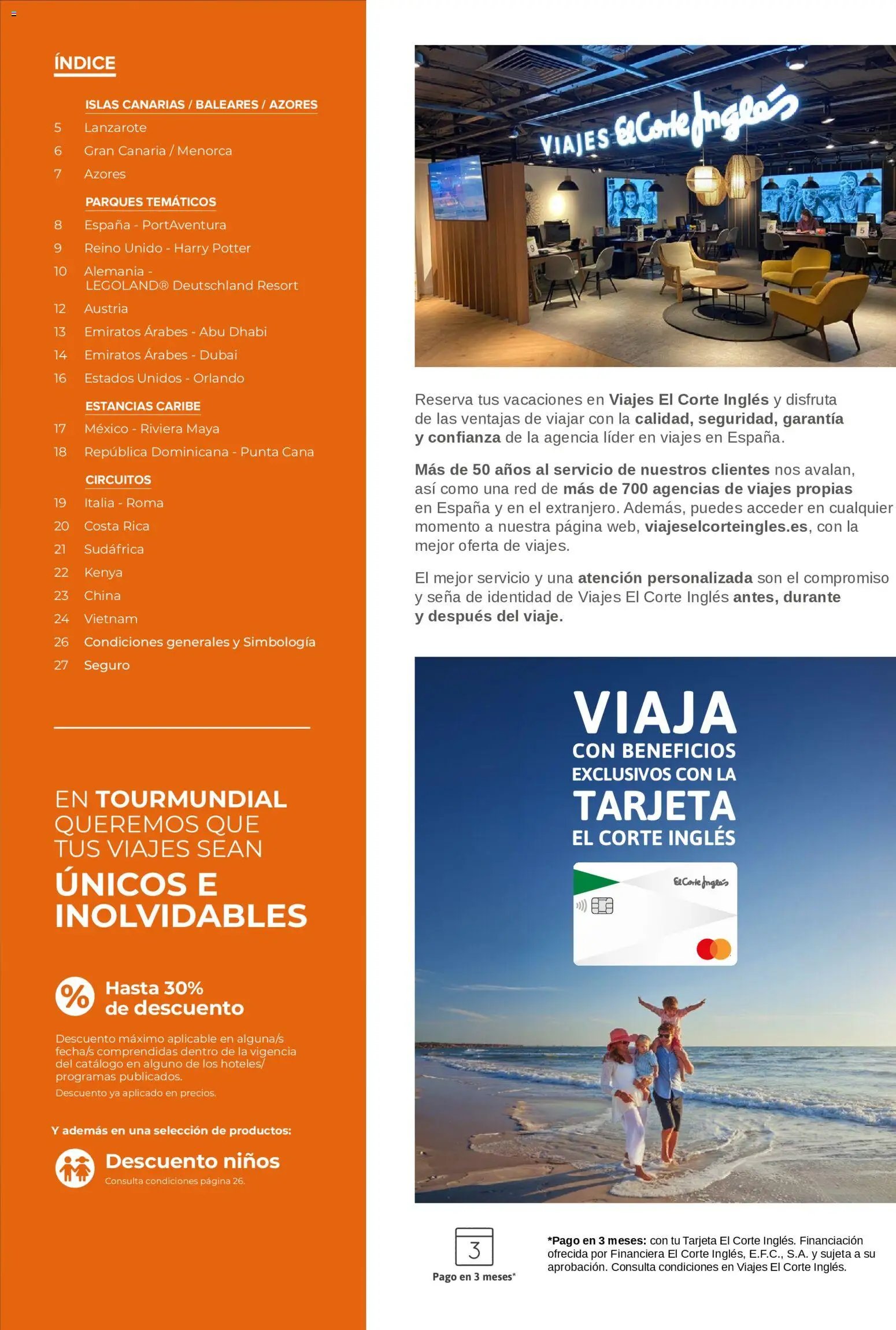 Viajes El Corte Inglés Especial familias