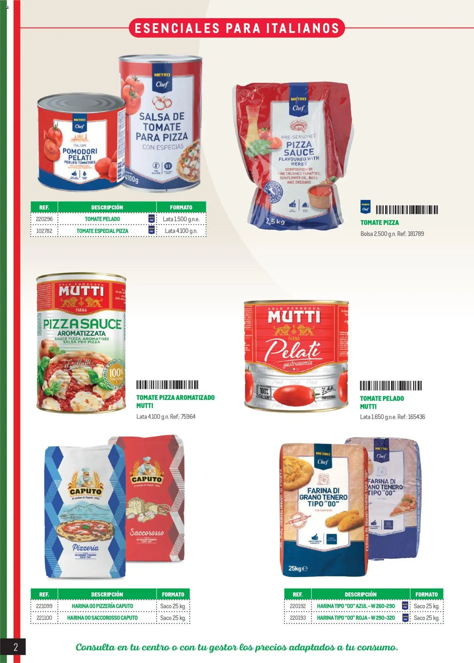 Makro Restaurantes italianos Península