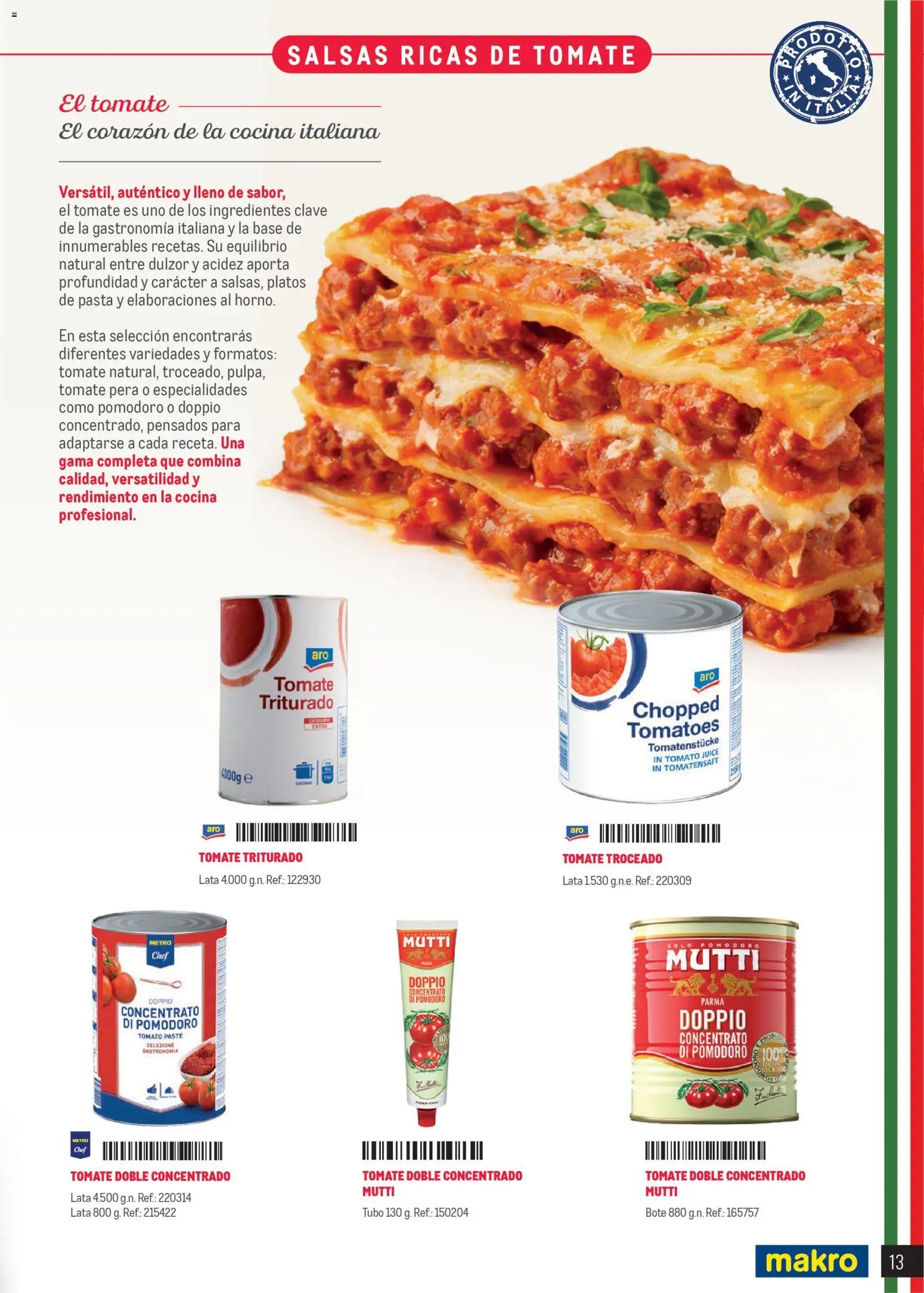 Makro Restaurantes italianos Península