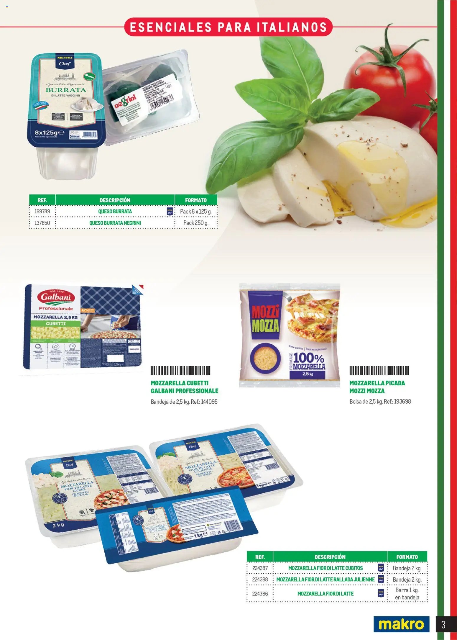 Makro Restaurantes italianos Península