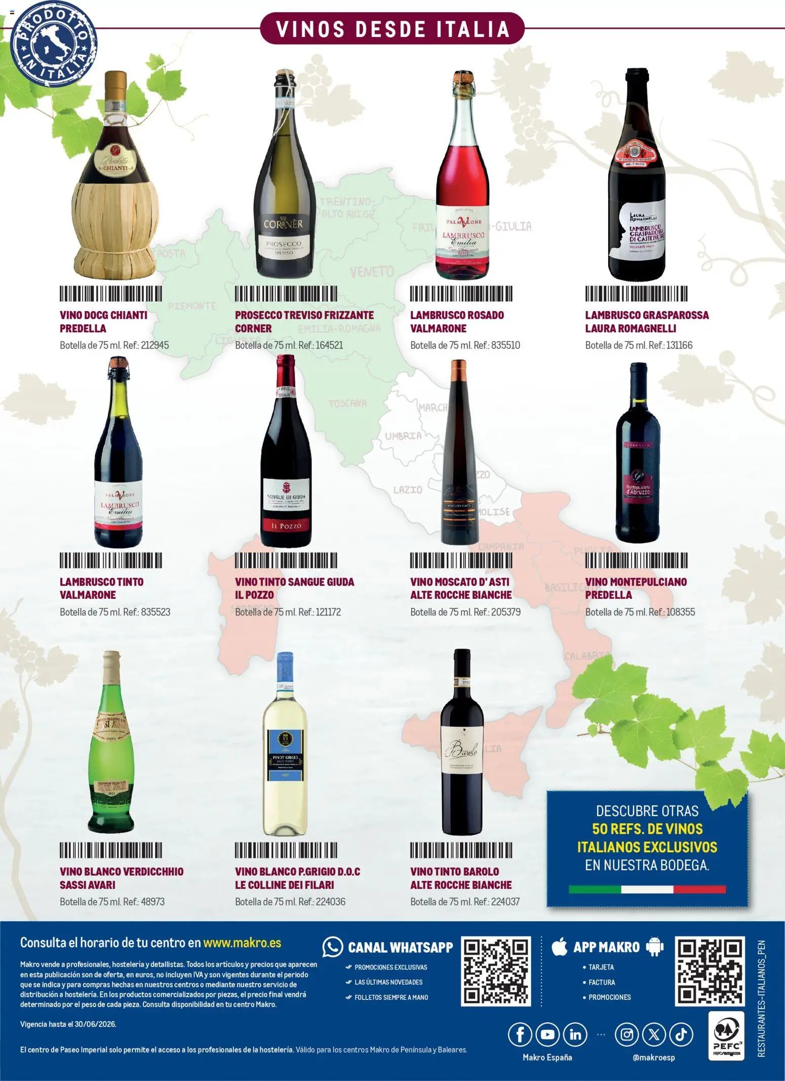 Makro Restaurantes italianos Península