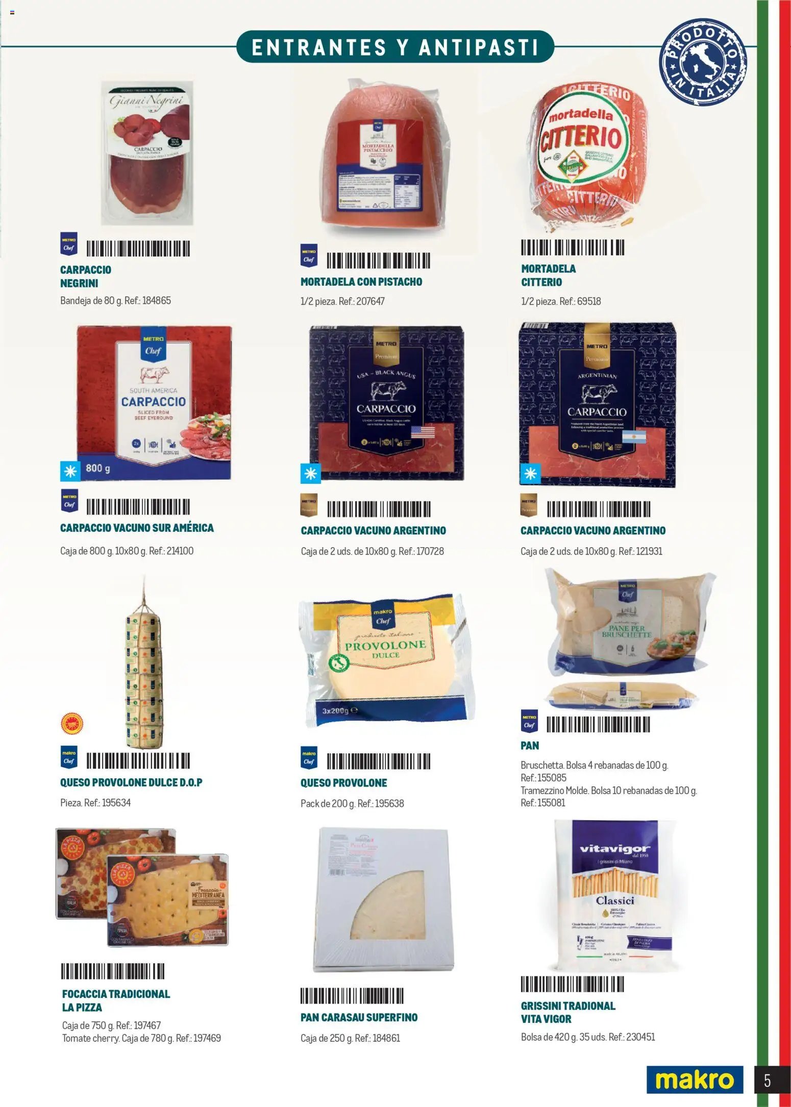 Makro Restaurantes italianos Península