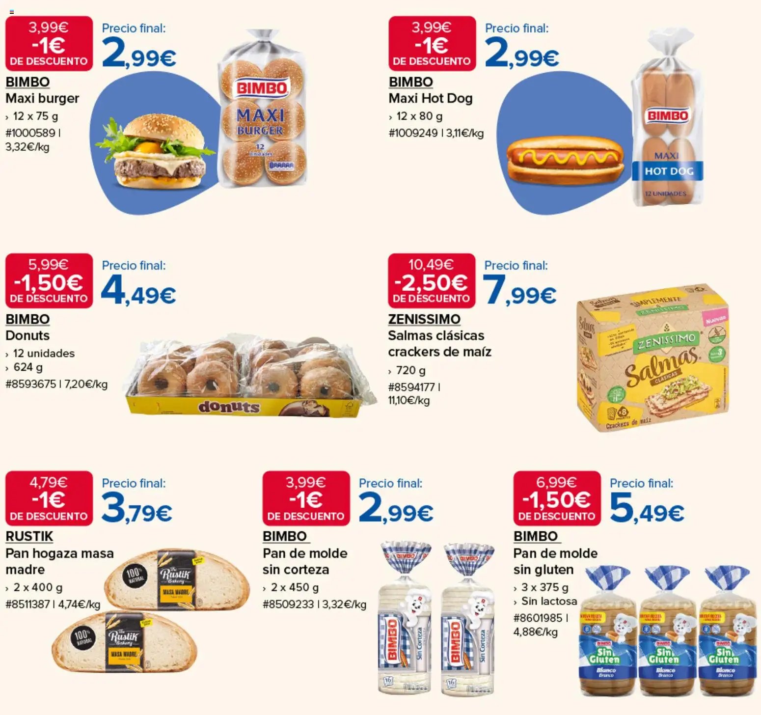 Costco catálogo Bimbo