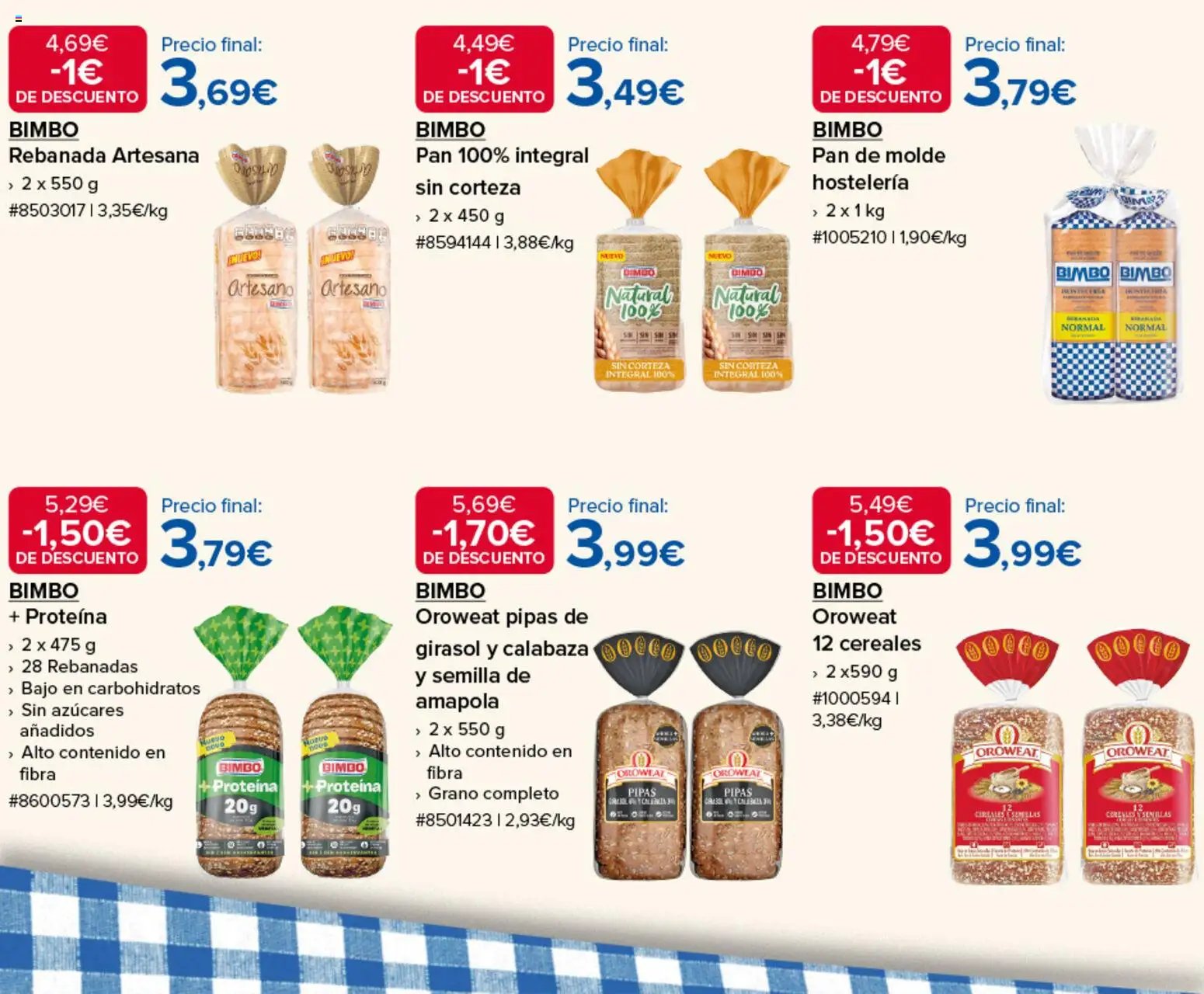 Costco catálogo Bimbo