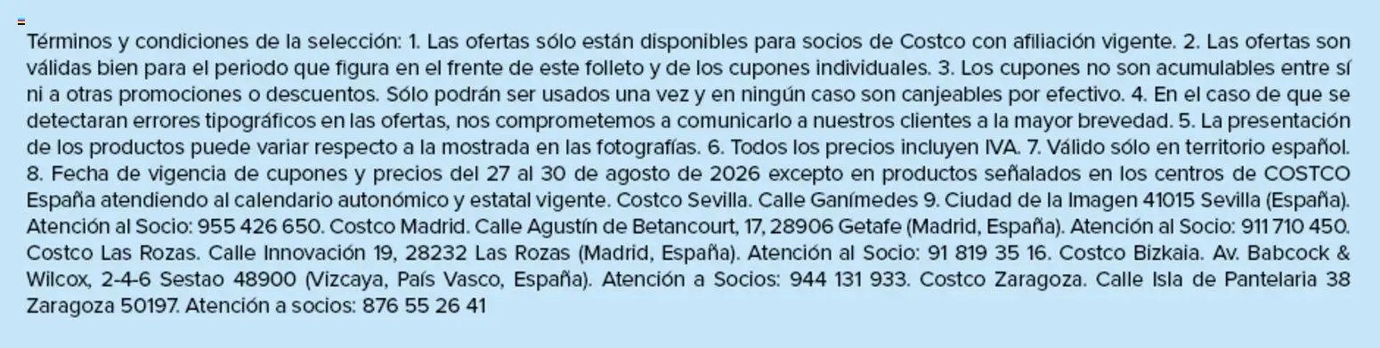 Costco 4 días de descuentos