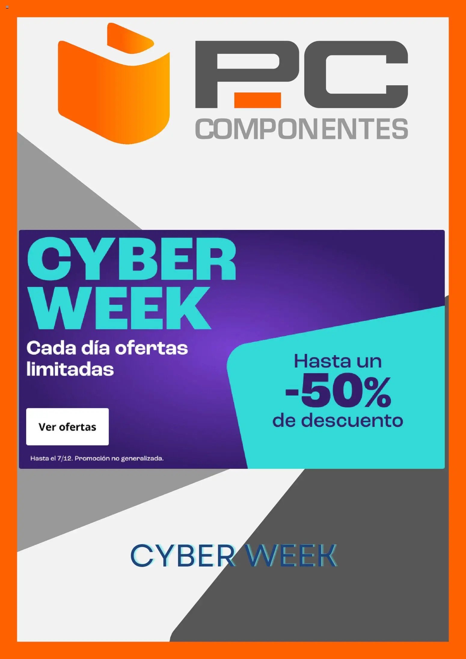 PC Componentes Cyber Week