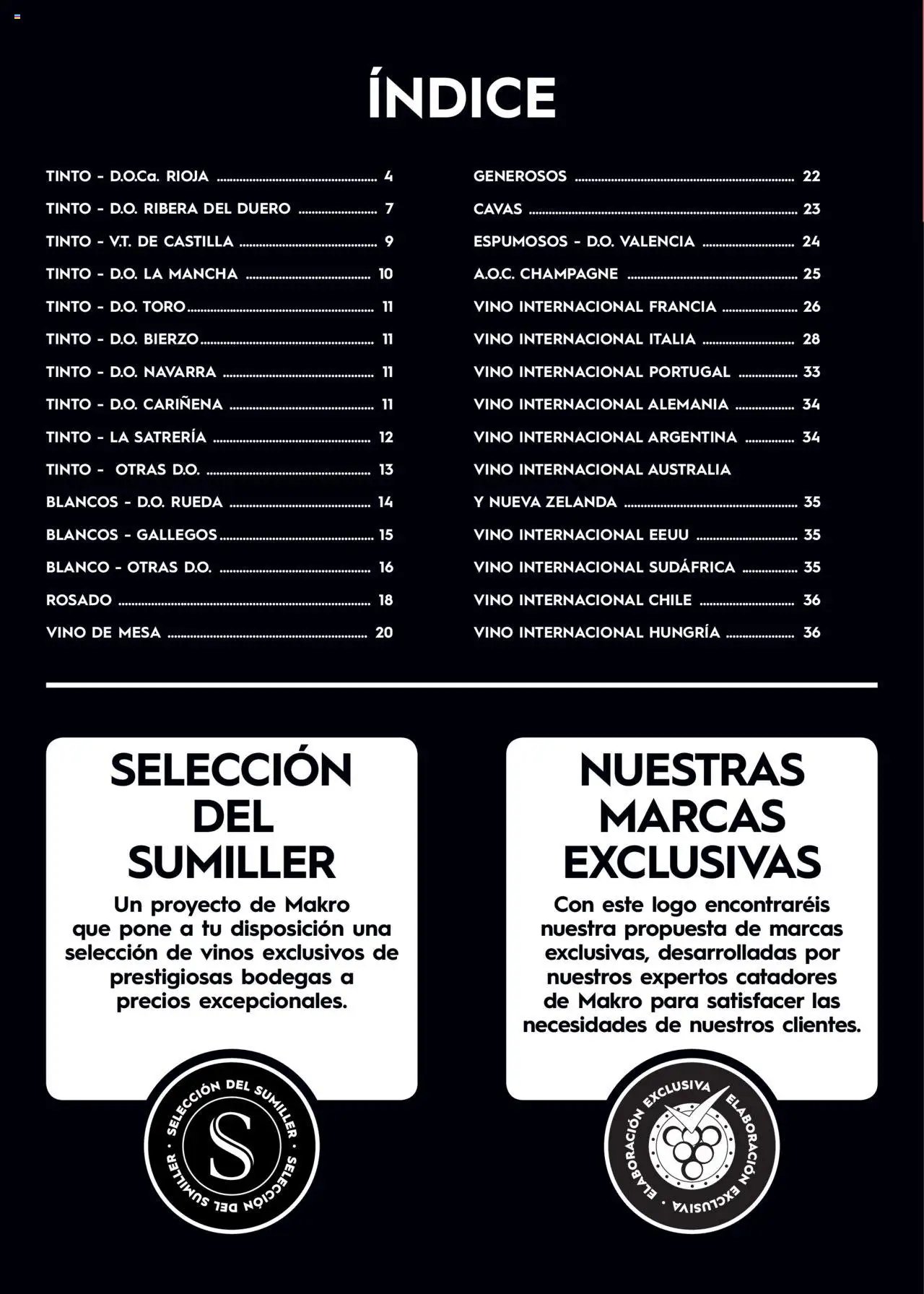 Makro Guia de vinos
