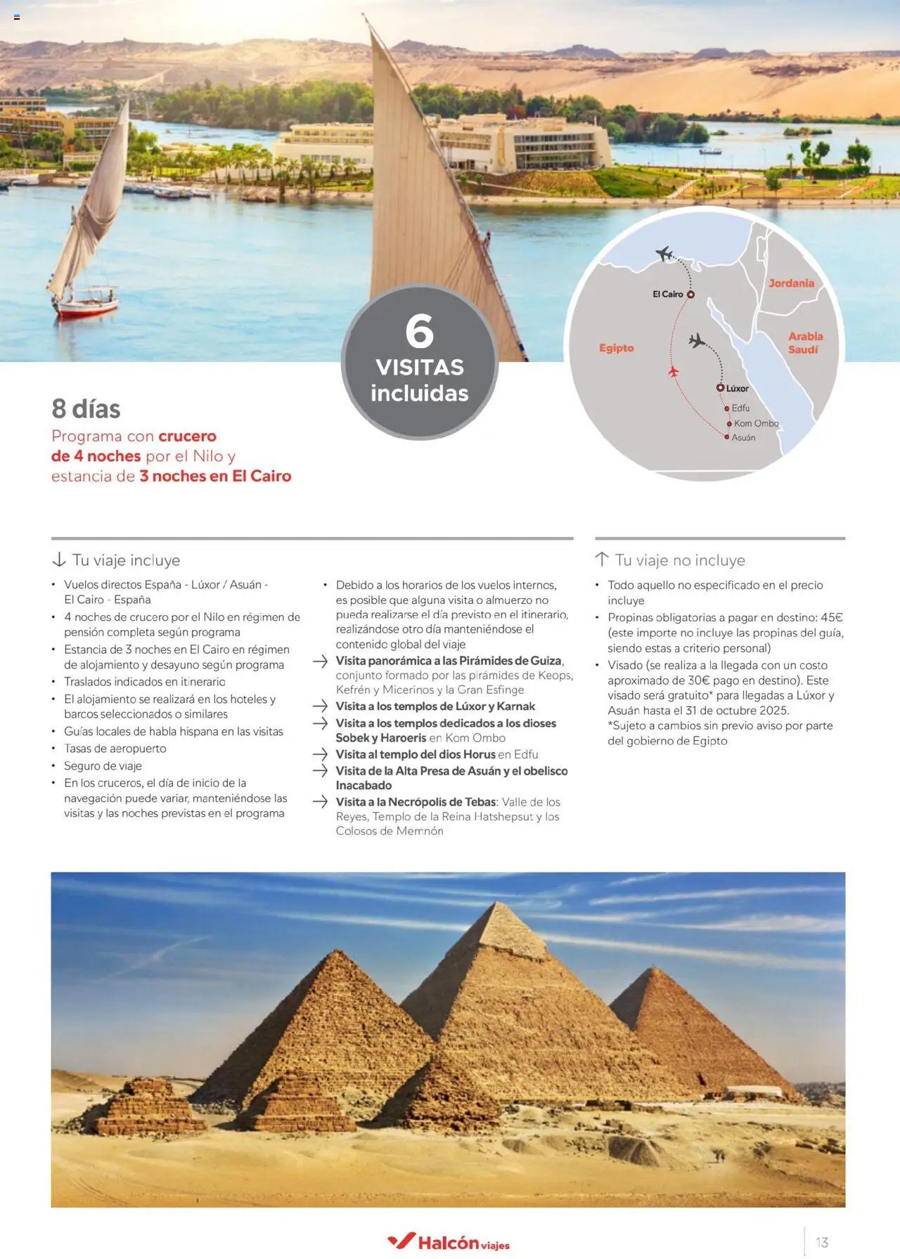 Halcón Viajes Egipto