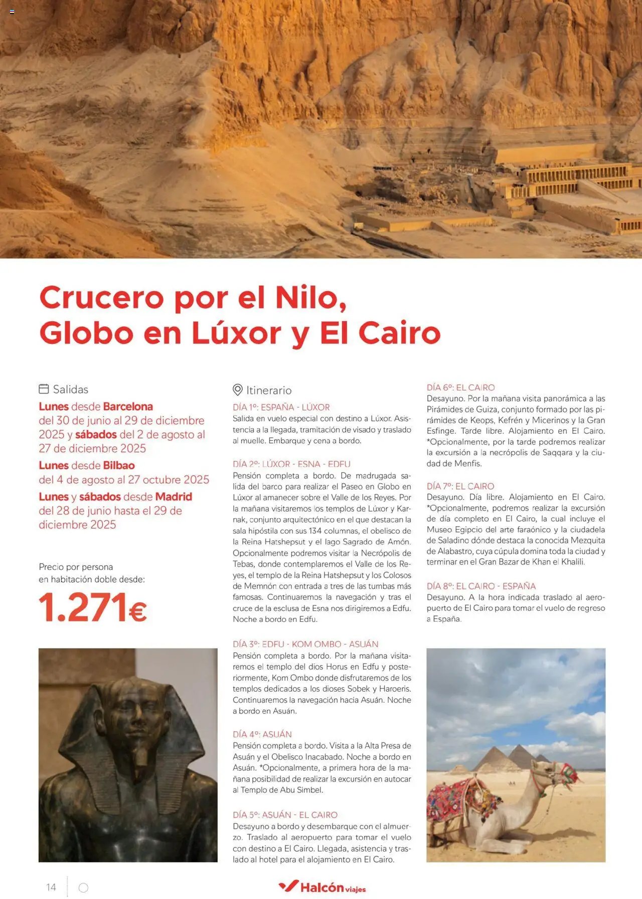 Halcón Viajes Egipto