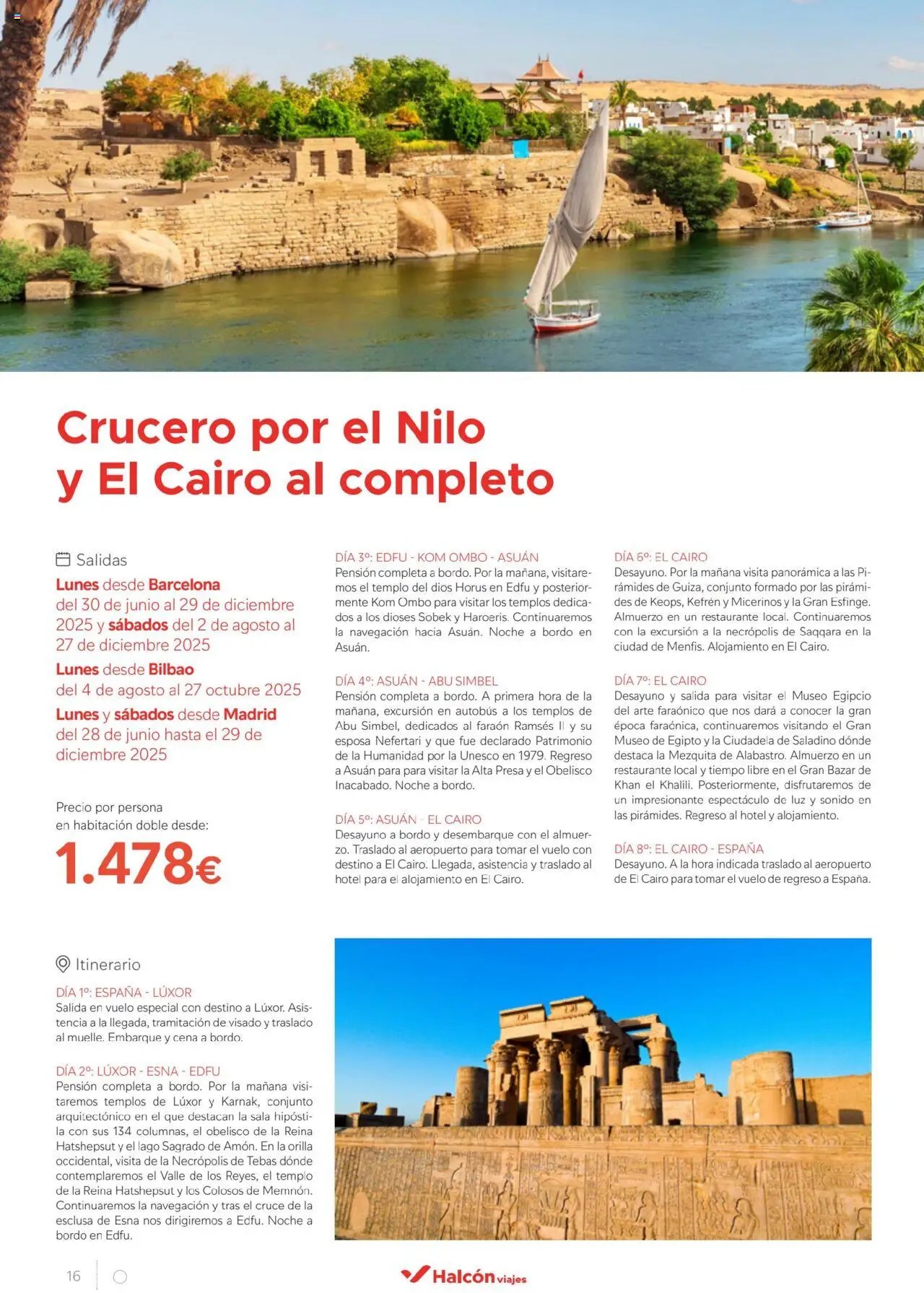 Halcón Viajes Egipto