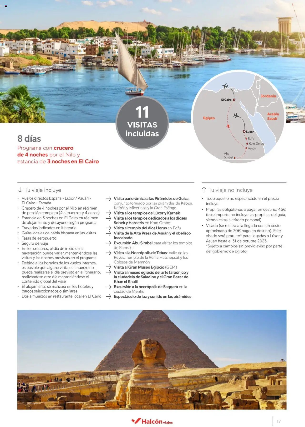 Halcón Viajes Egipto