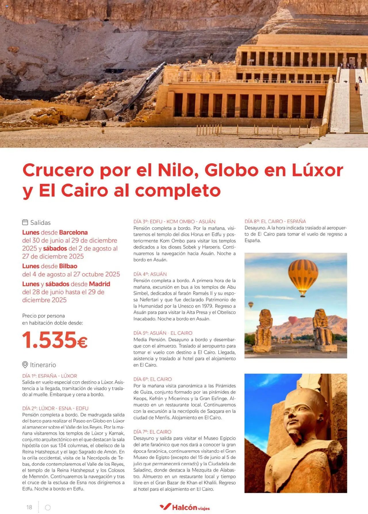 Halcón Viajes Egipto