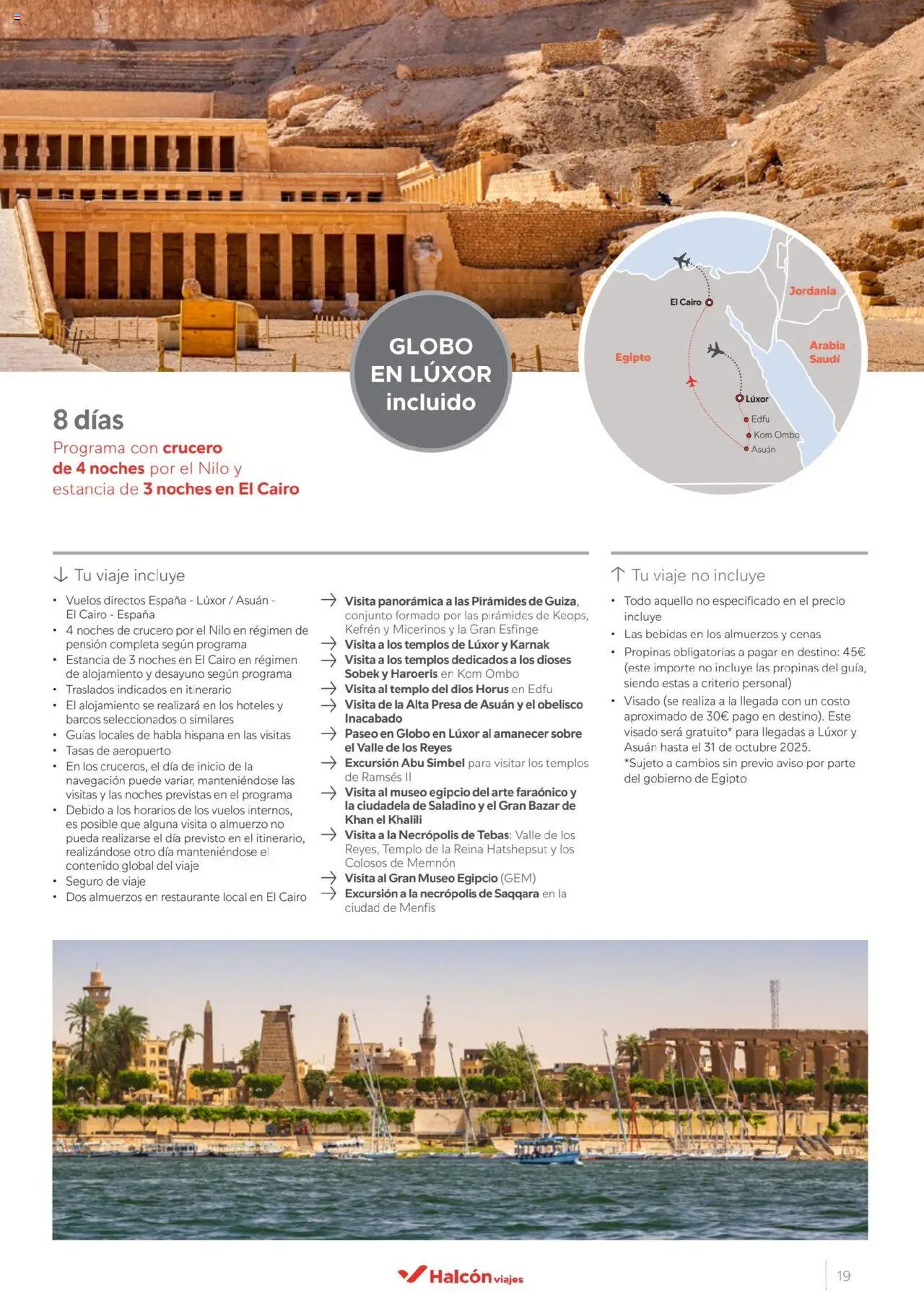 Halcón Viajes Egipto