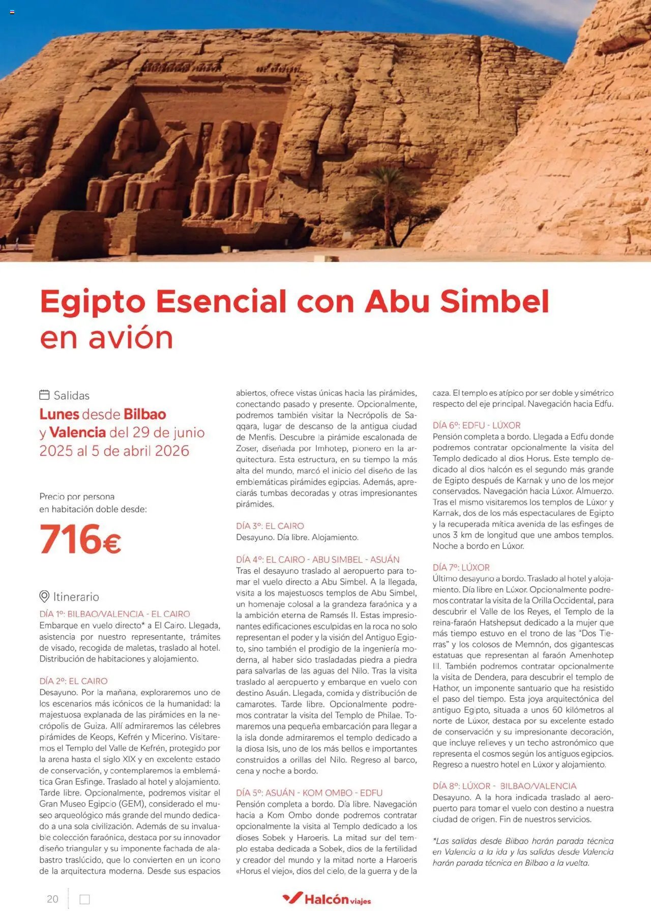 Halcón Viajes Egipto