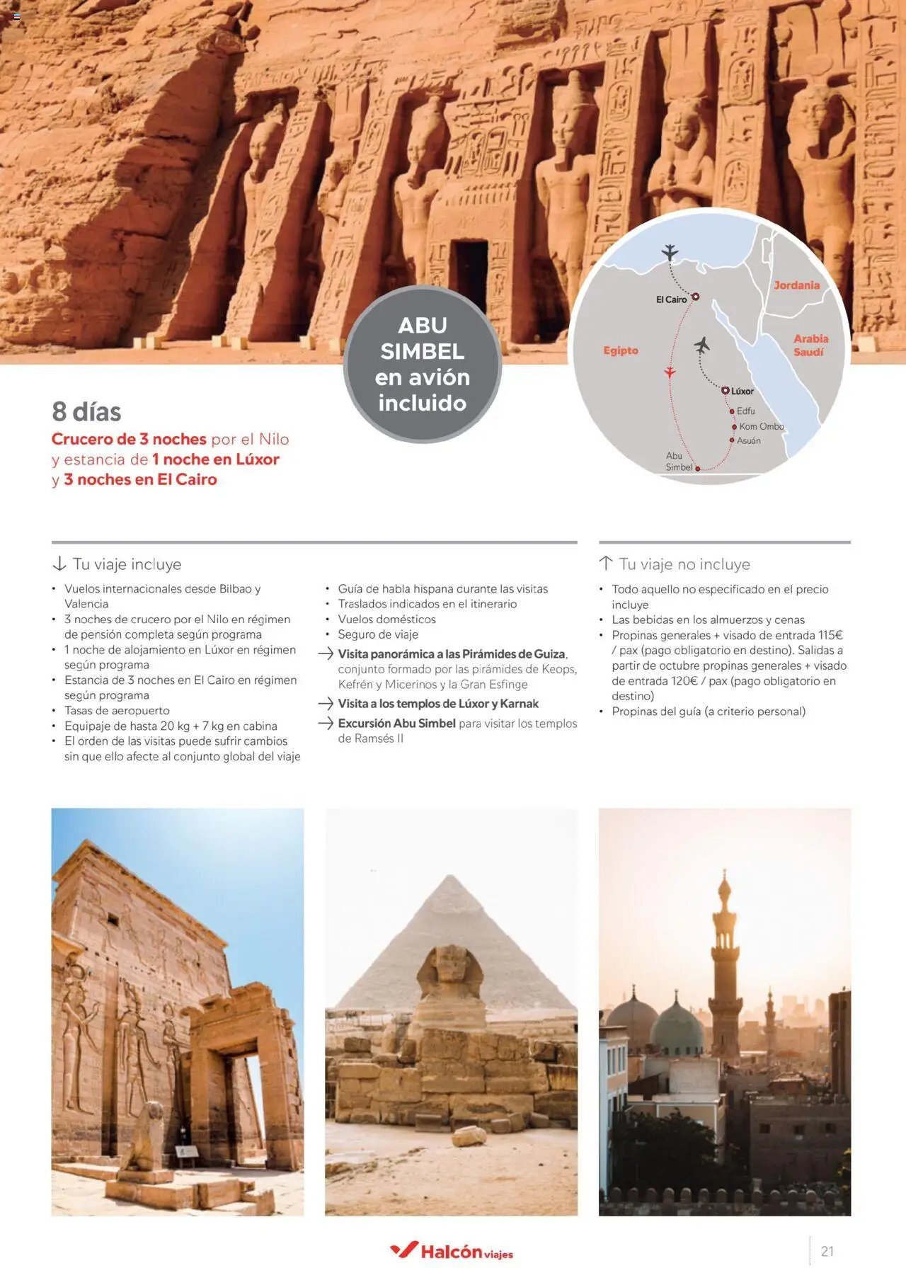 Halcón Viajes Egipto