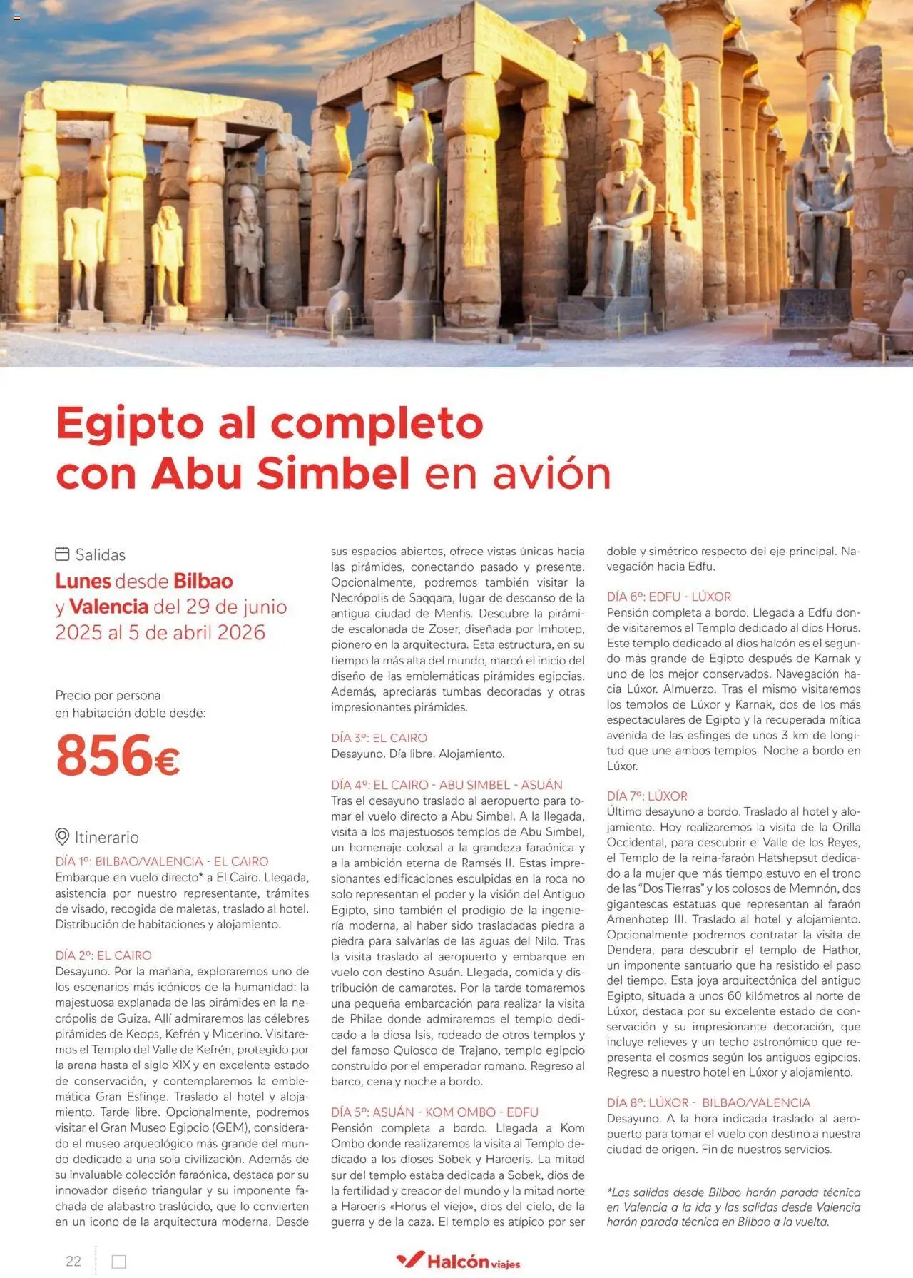Halcón Viajes Egipto