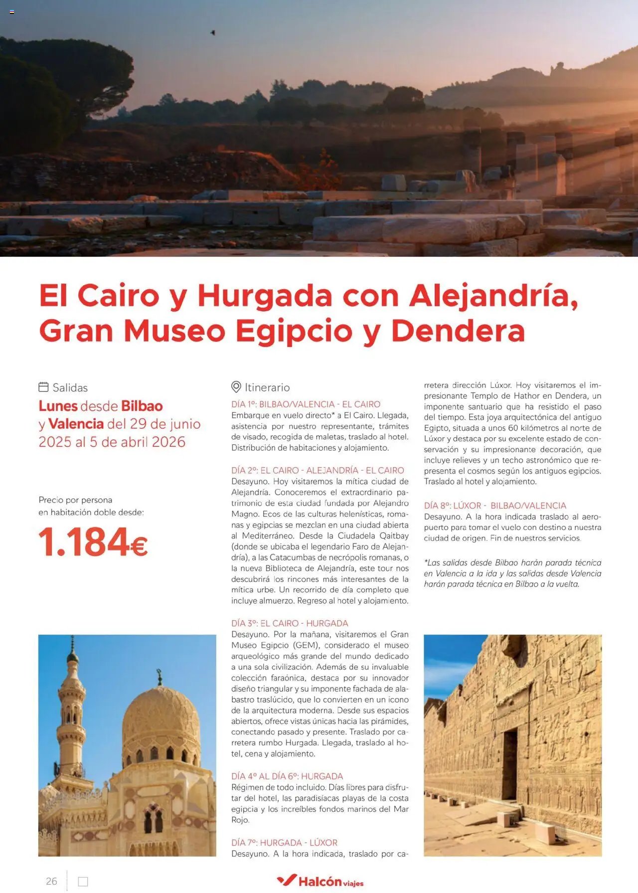 Halcón Viajes Egipto
