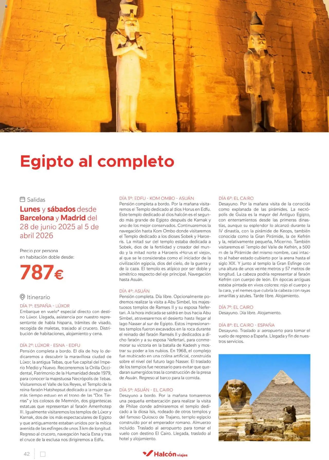 Halcón Viajes Egipto