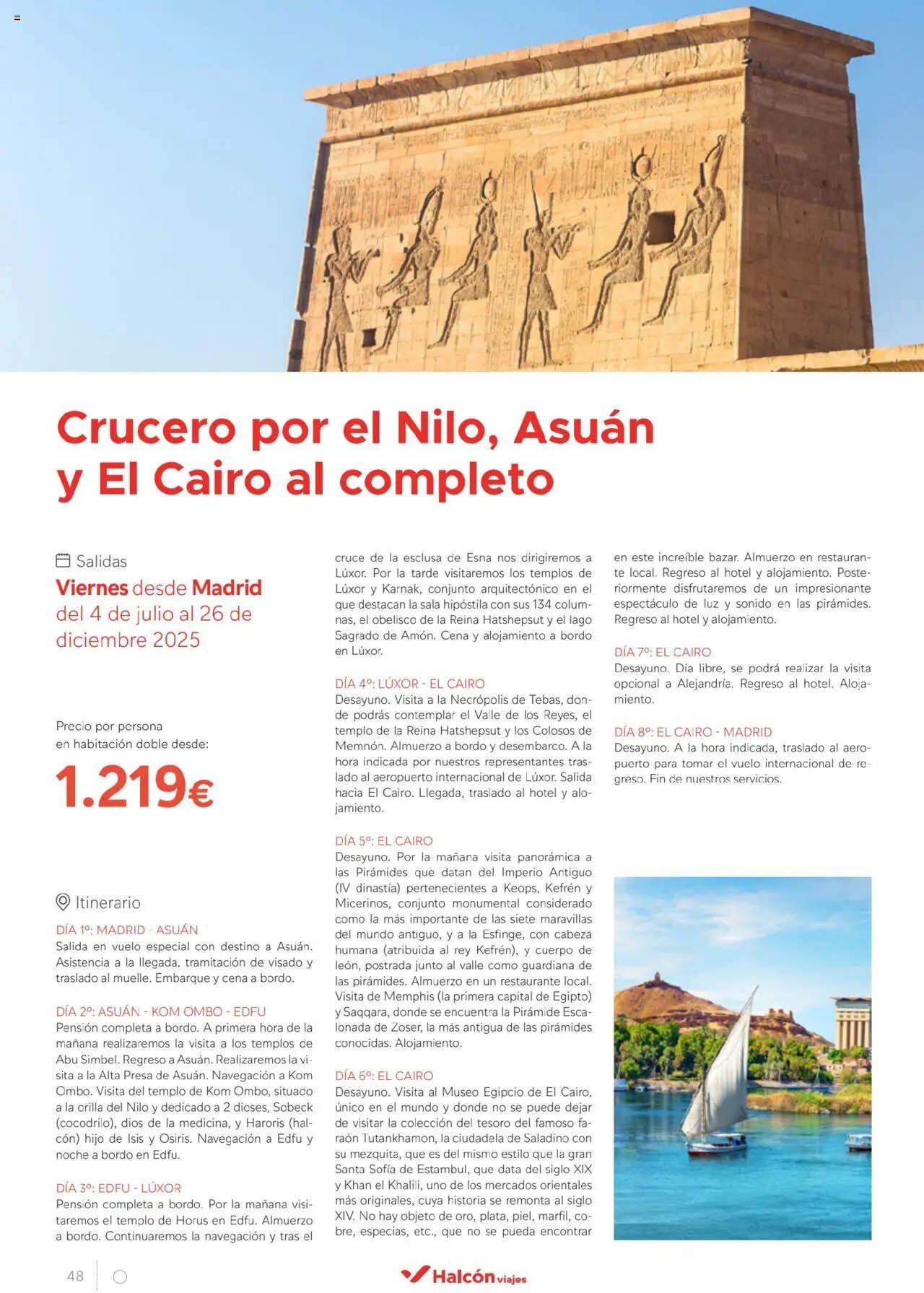 Halcón Viajes Egipto