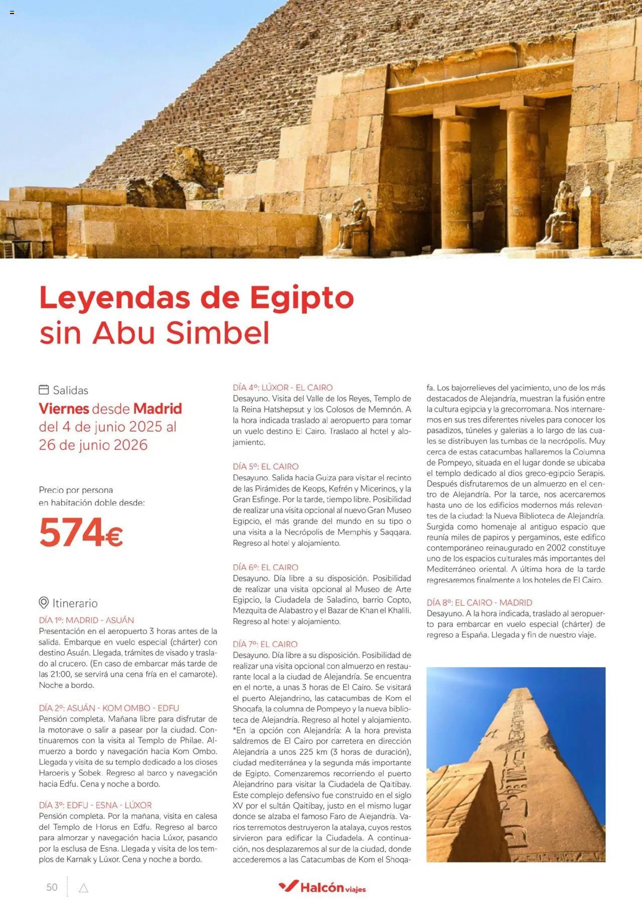 Halcón Viajes Egipto