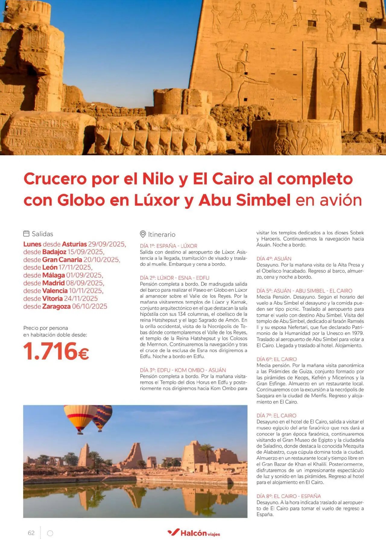 Halcón Viajes Egipto