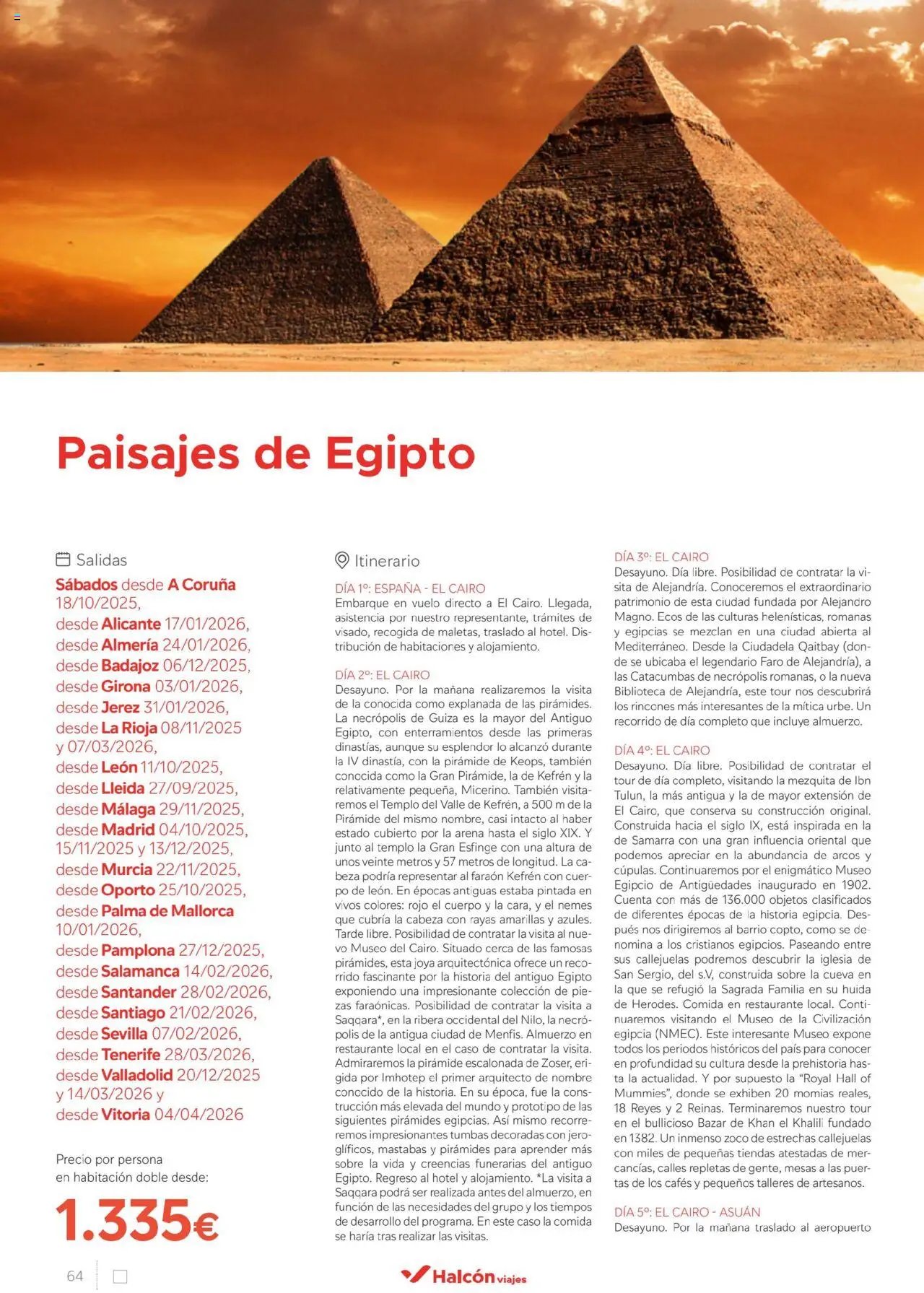 Halcón Viajes Egipto