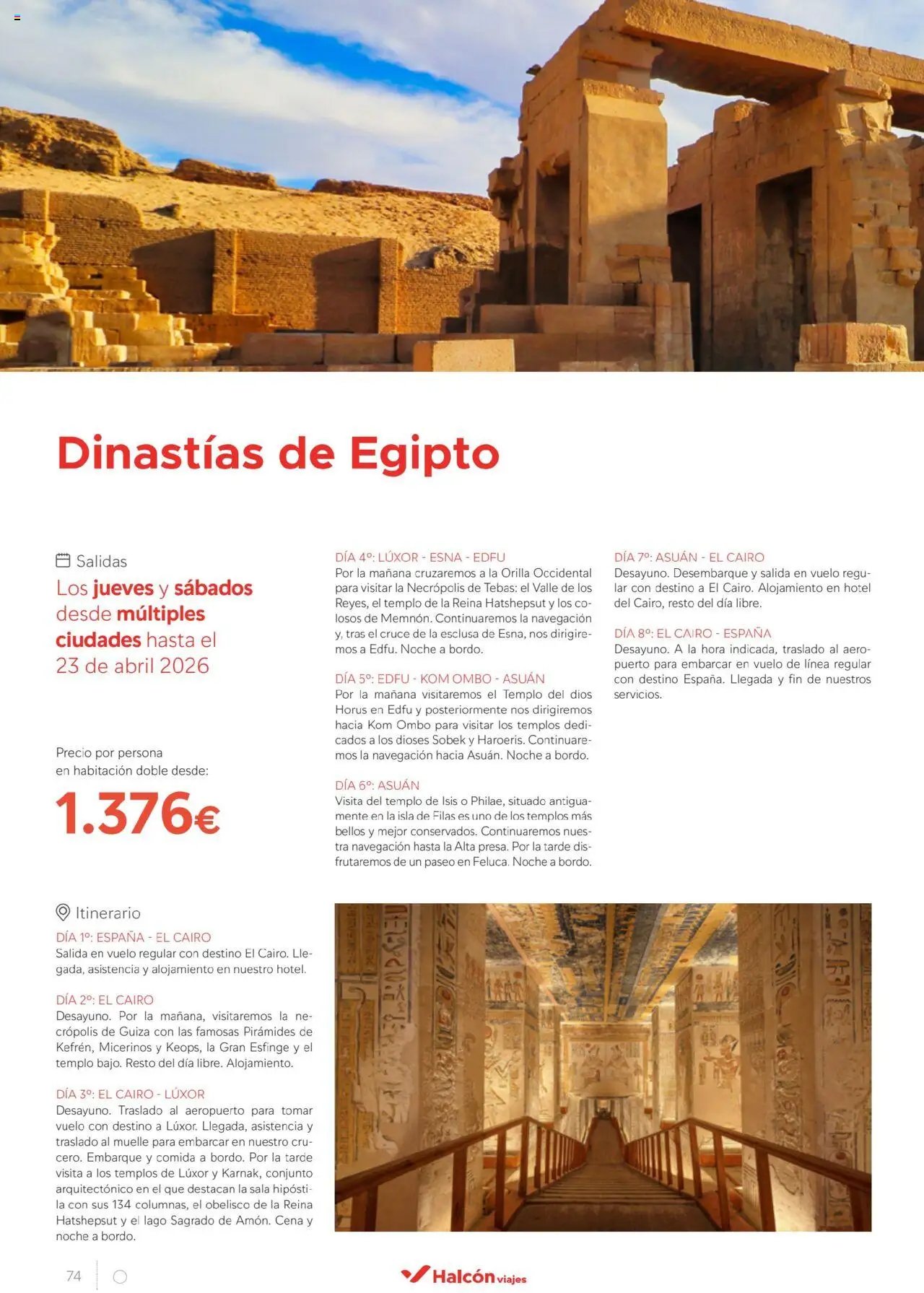 Halcón Viajes Egipto