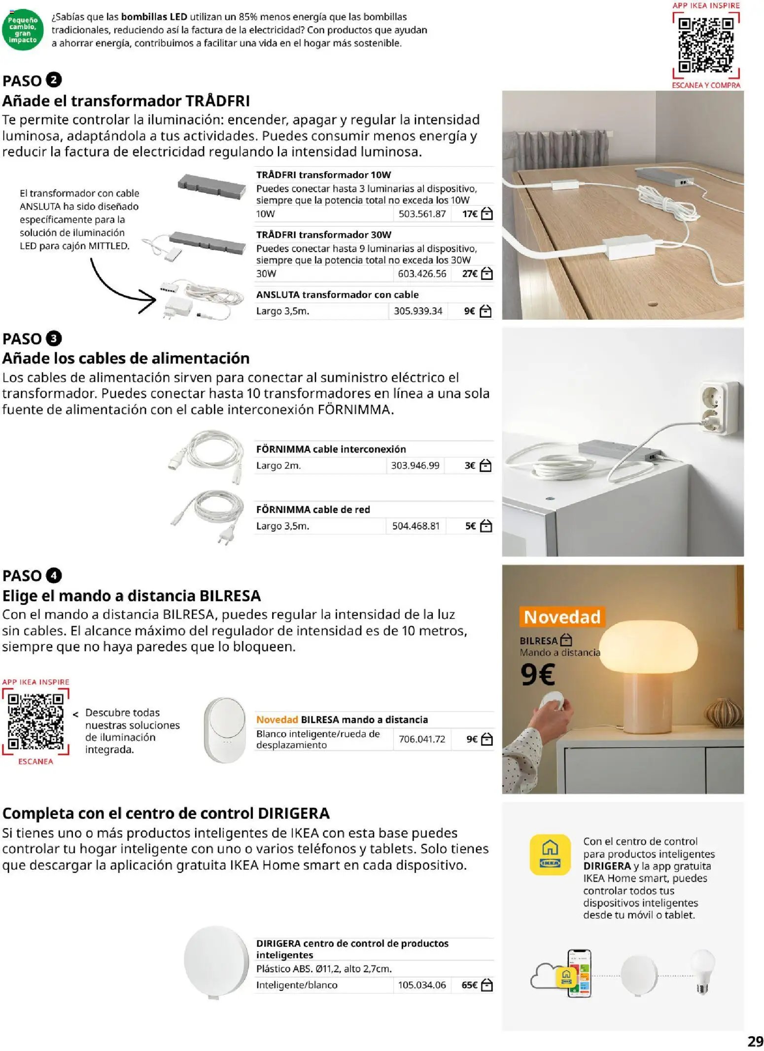 Catálogo IKEA Iluminación y hogar inteligente