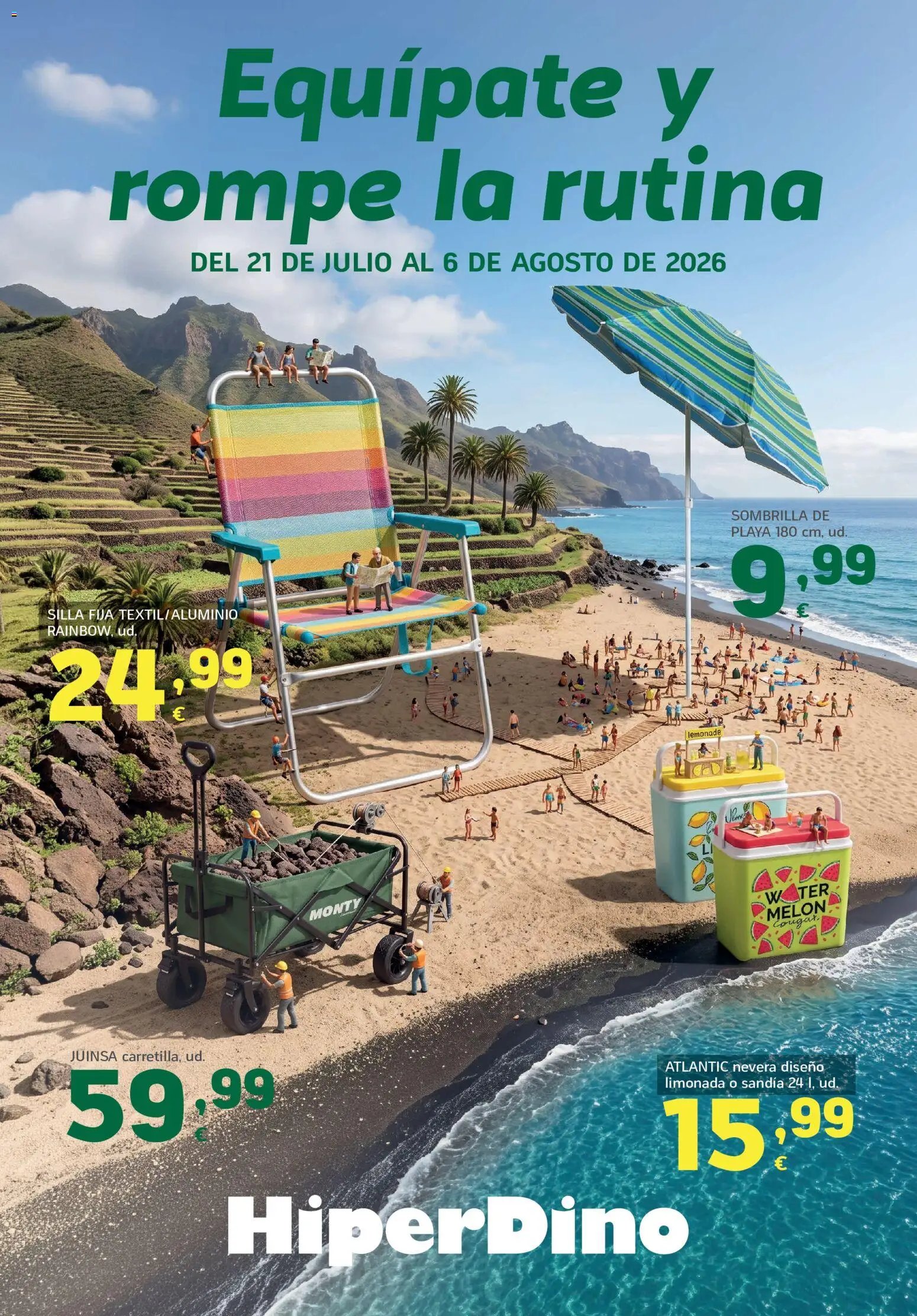 HiperDino Ofertas especial playa y camping