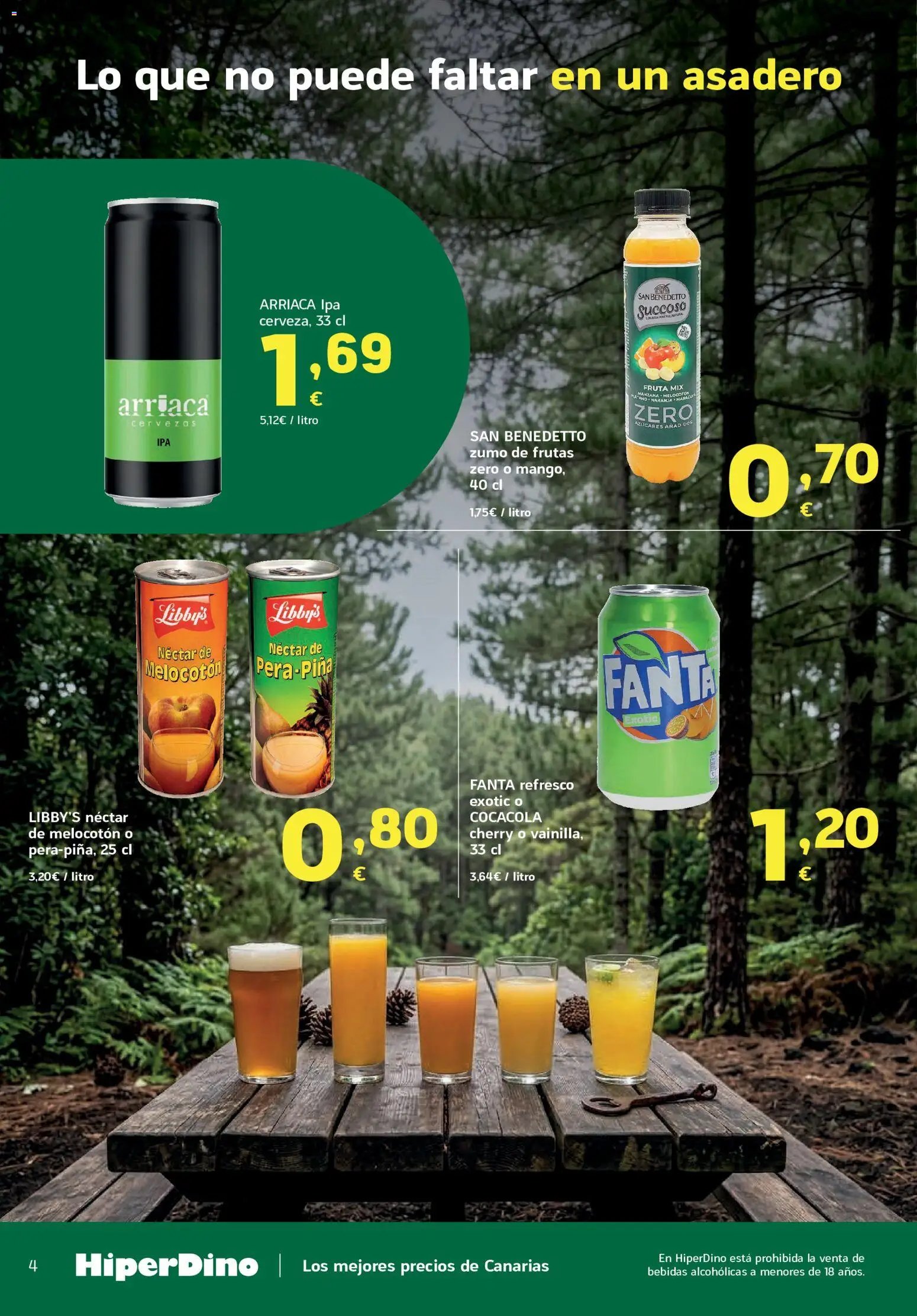 HiperDino Ofertas especial playa y camping