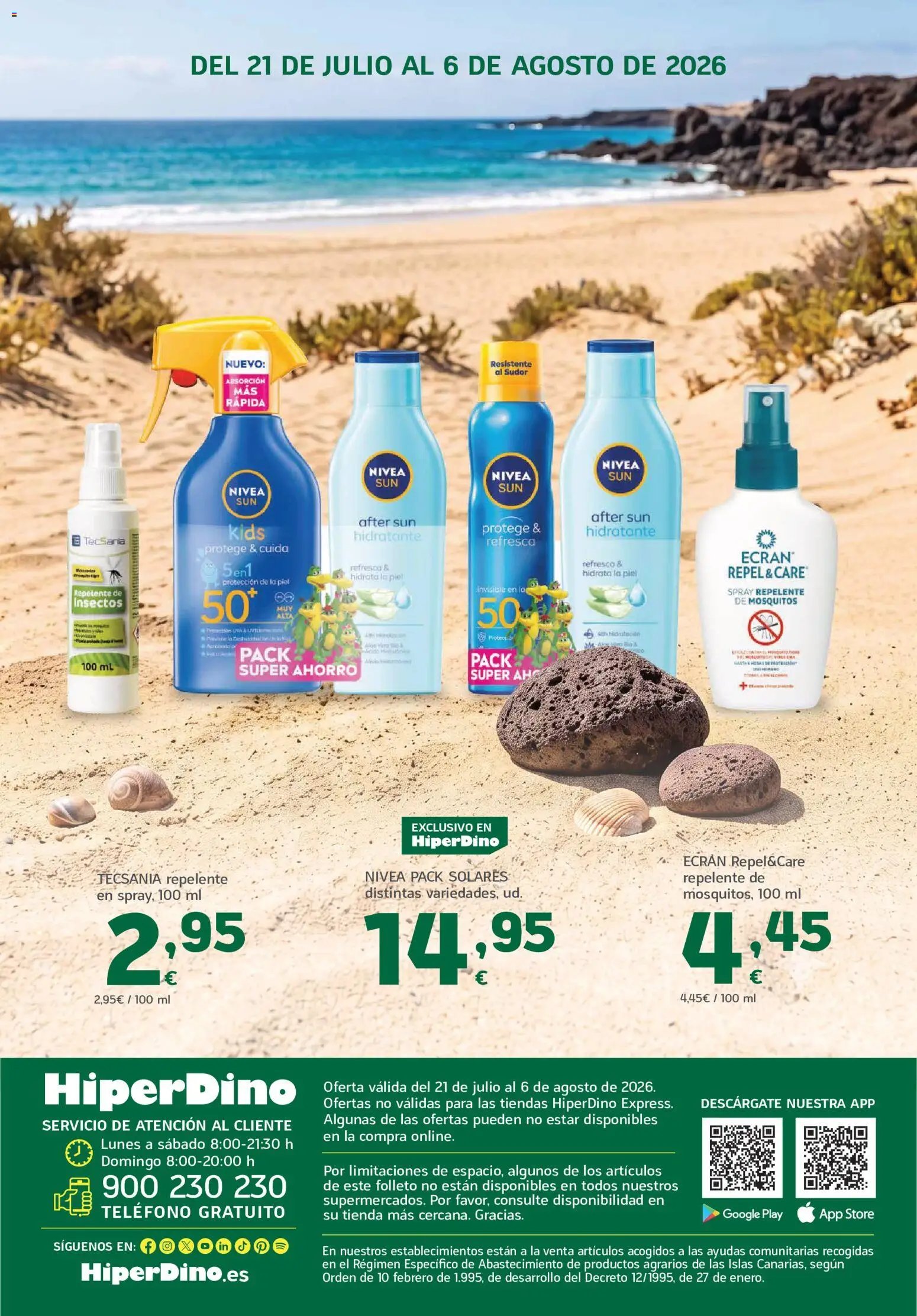 HiperDino Ofertas especial playa y camping