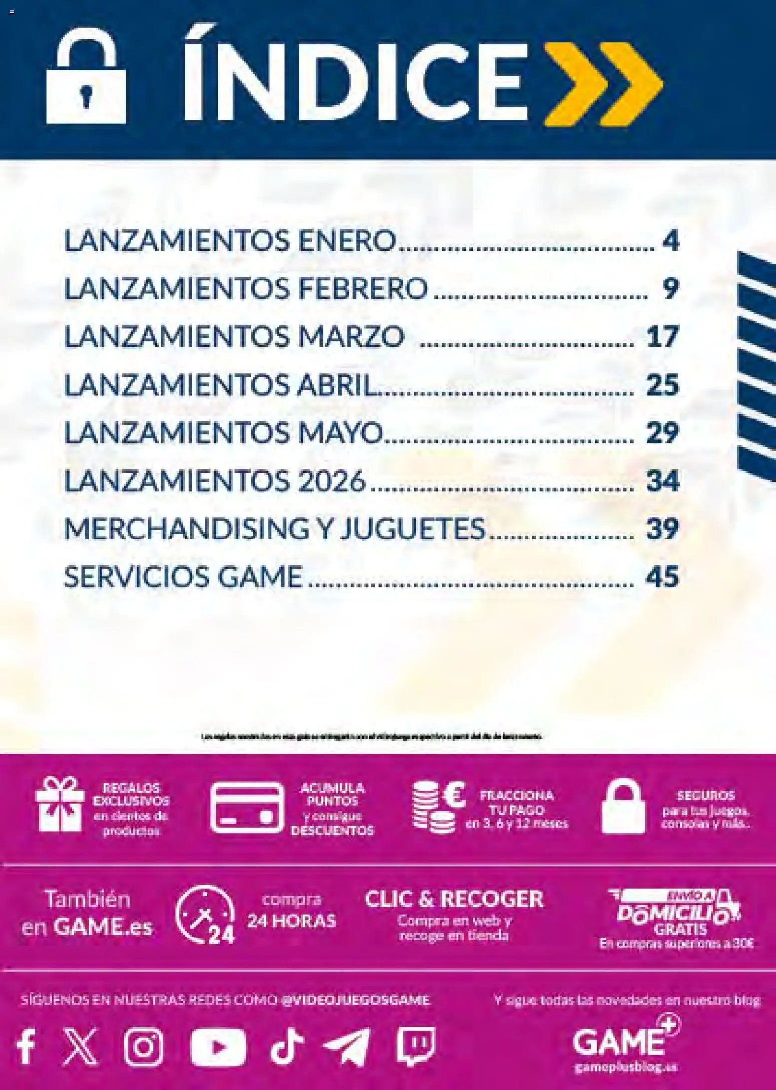 Game folleto