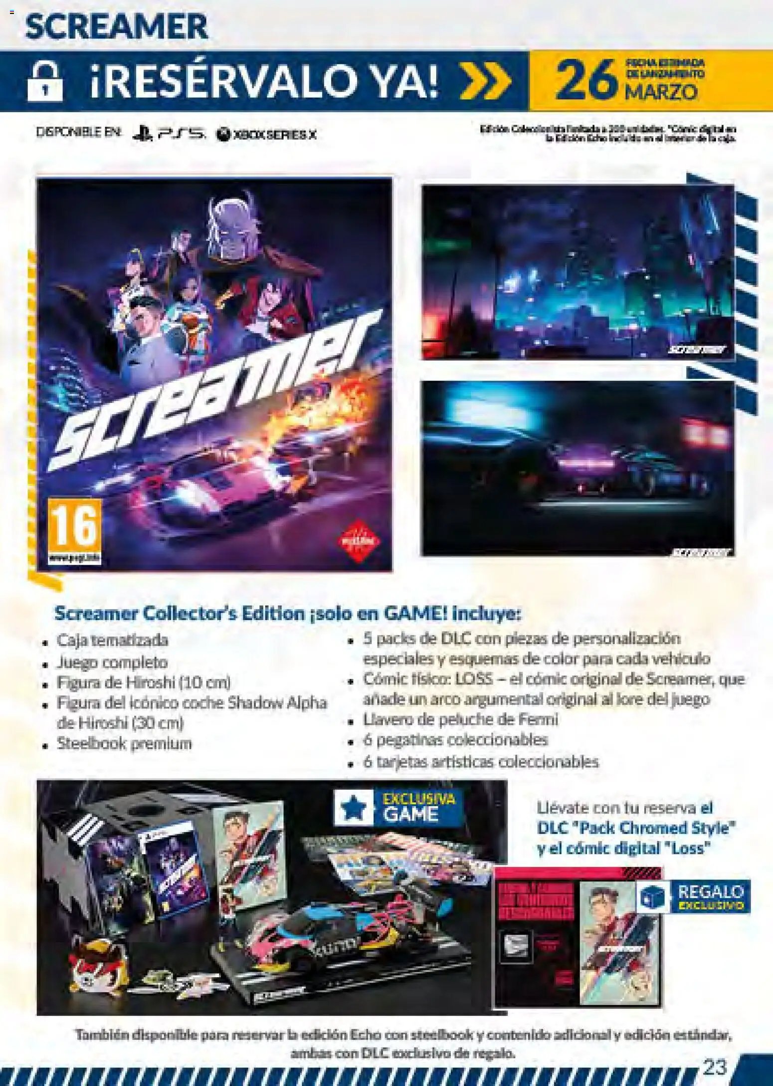 Game folleto