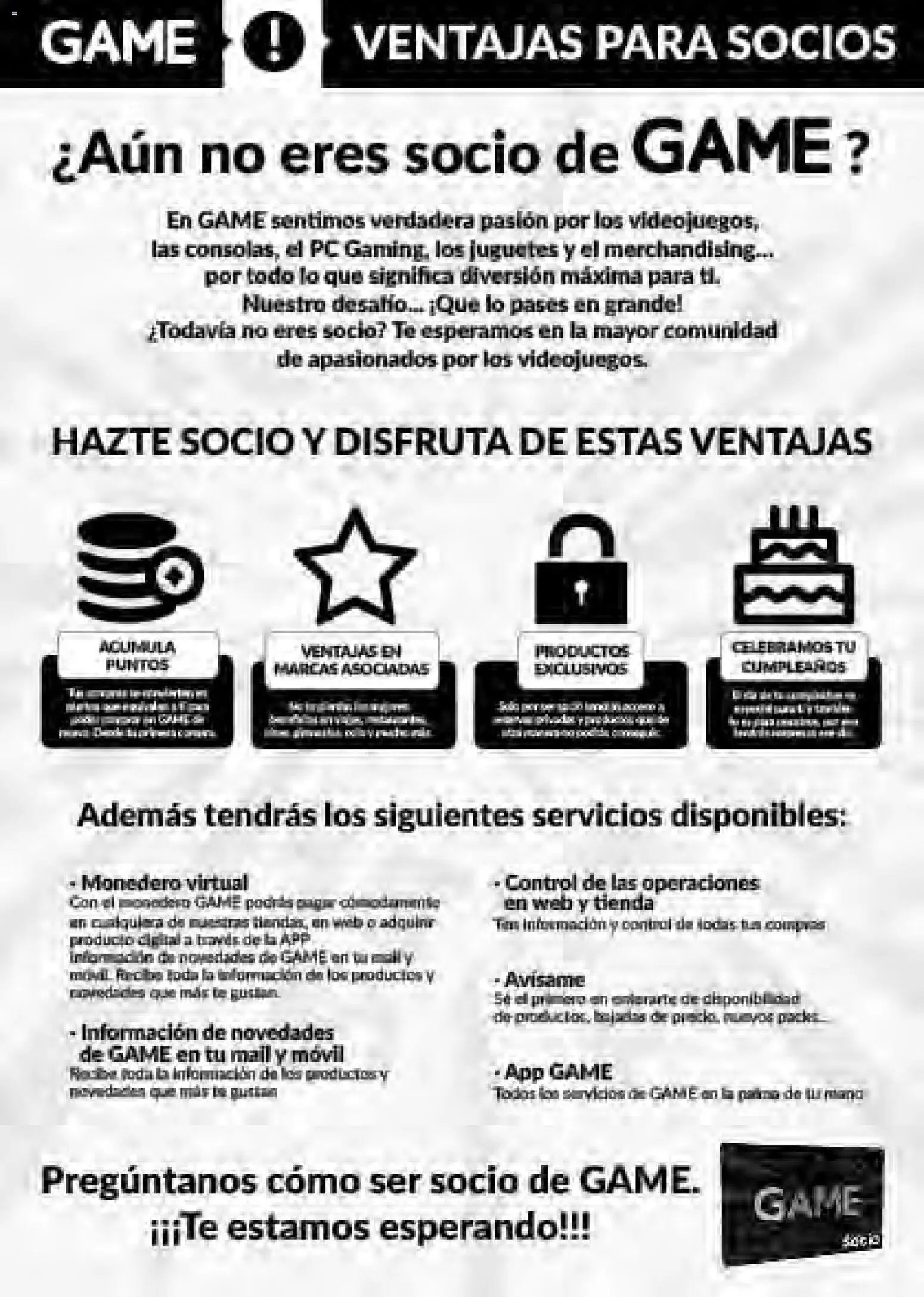 Game folleto
