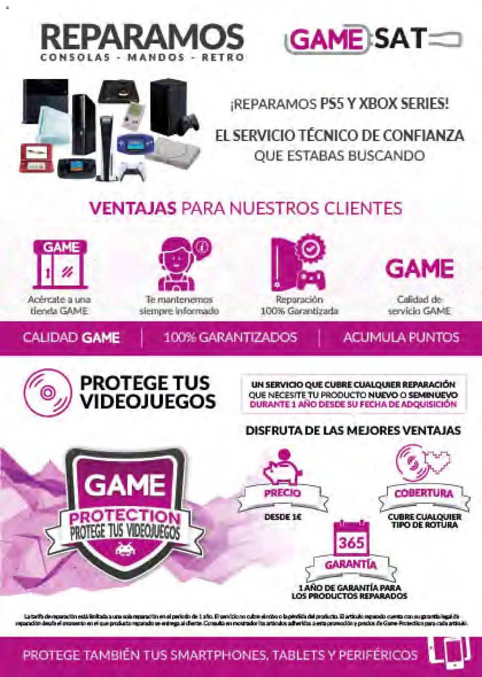 Game folleto