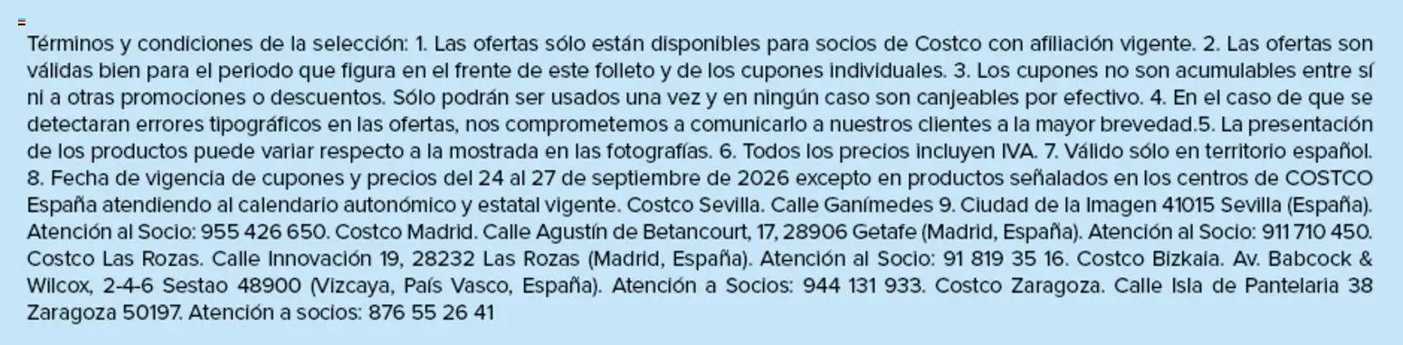Costco 4 días de descuentos