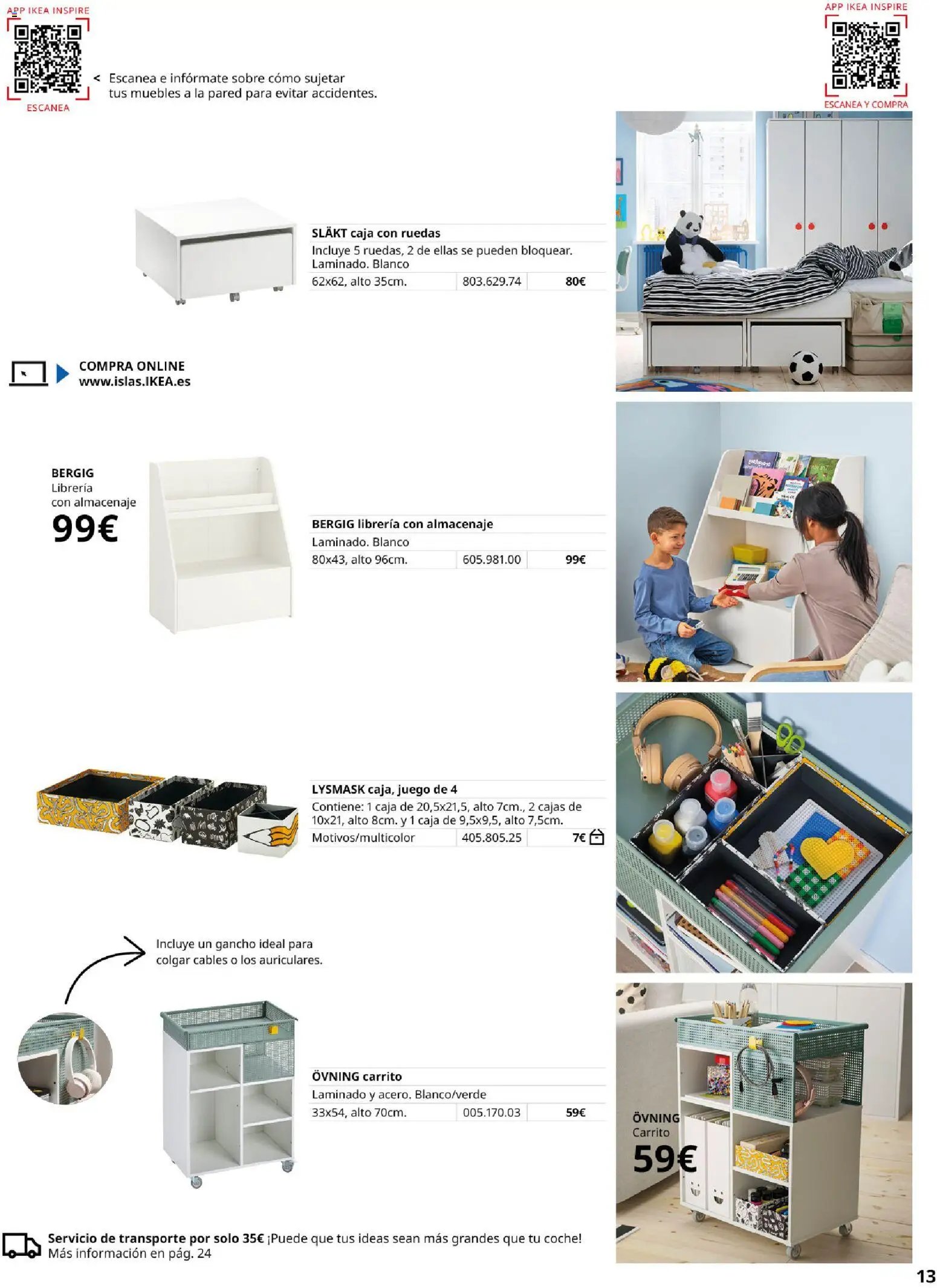 Catálogo IKEA Almacenaje infantil