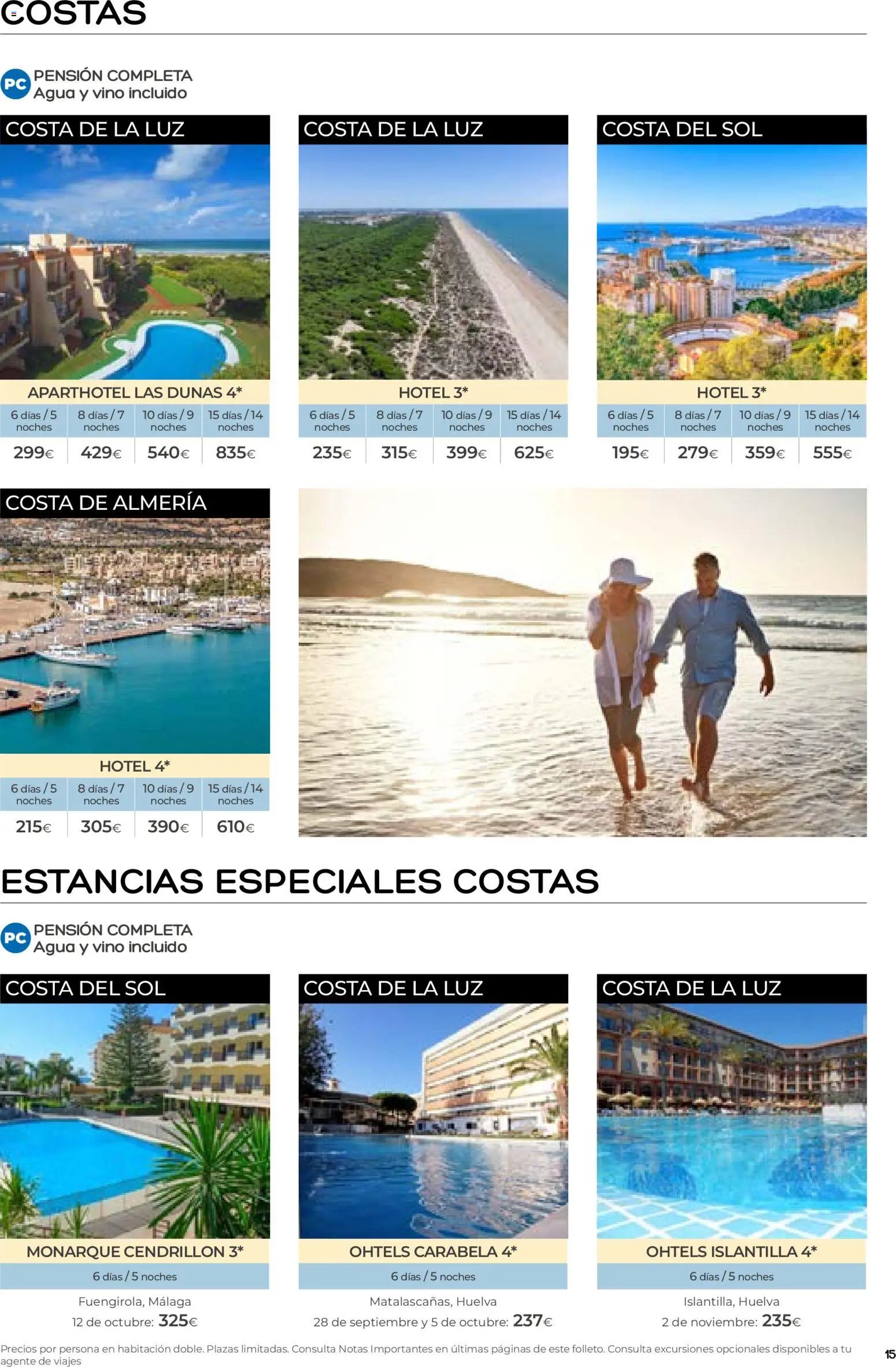 Viajes El Corte Inglés folleto Destinos Otoño y Primavera