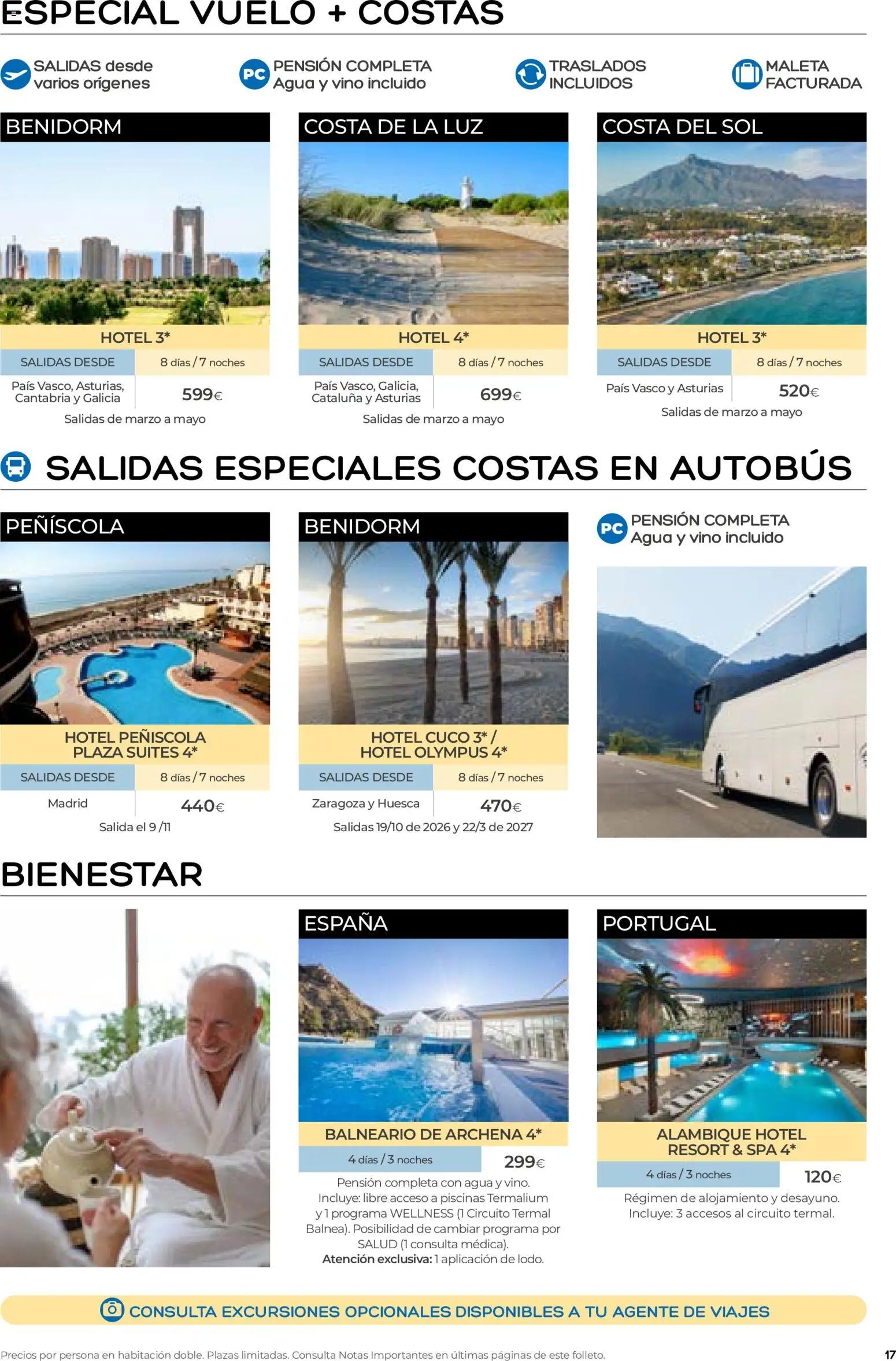 Viajes El Corte Inglés folleto Destinos Otoño y Primavera