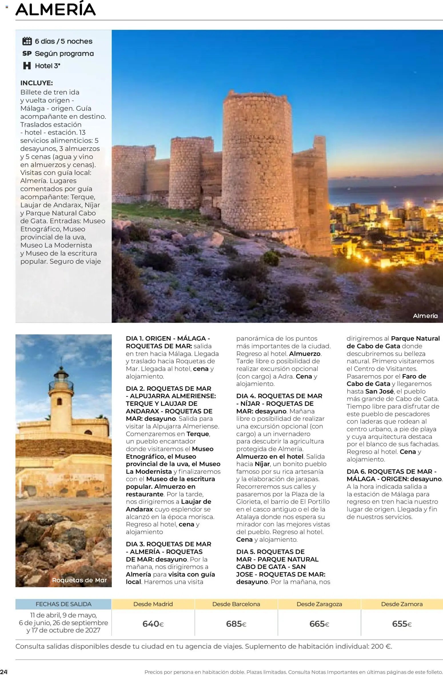 Viajes El Corte Inglés folleto Destinos Otoño y Primavera